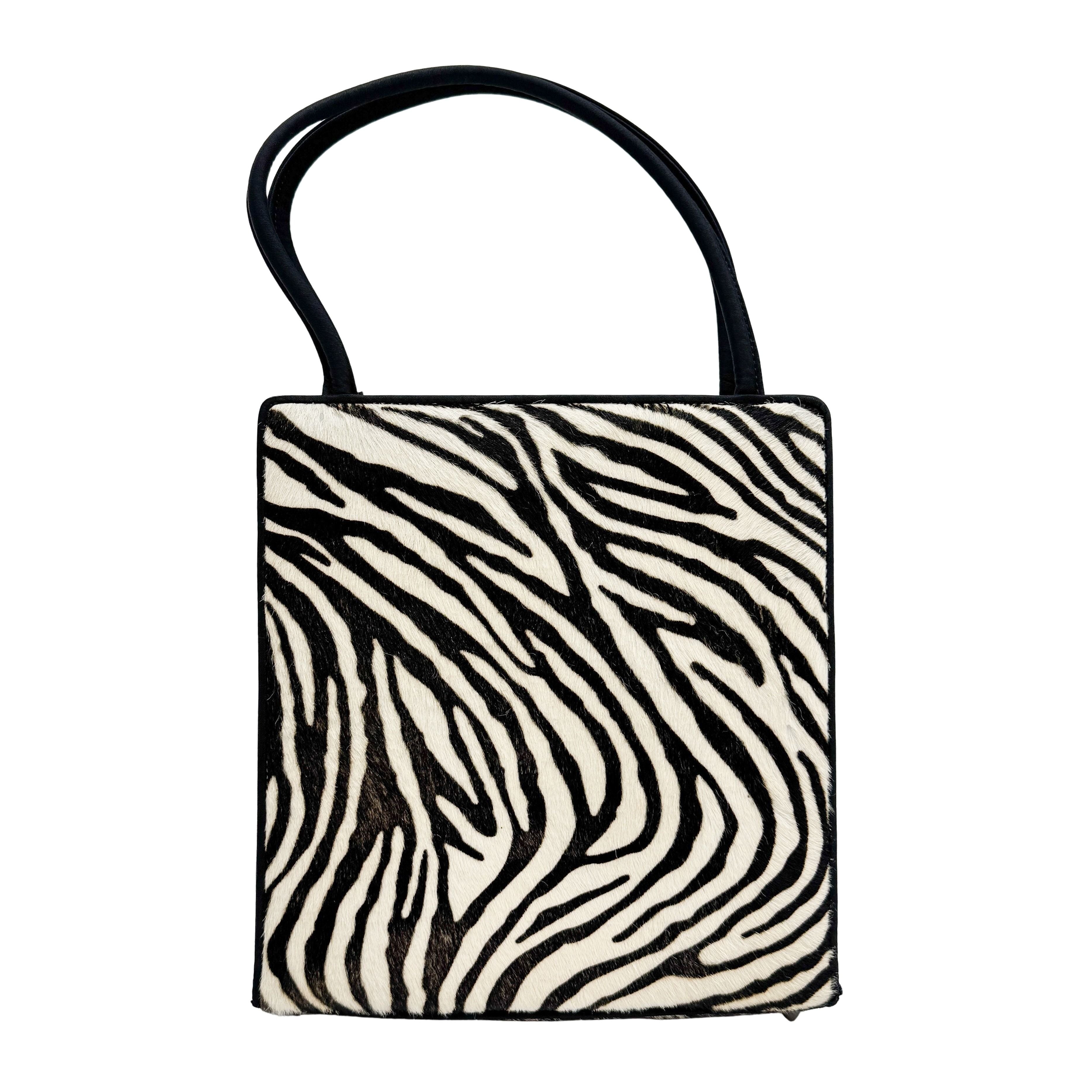 Cowhide Pony Hair Handle Bag