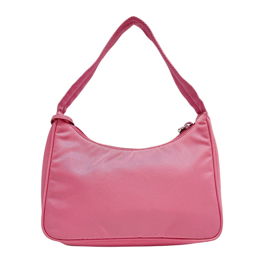 Tessuto Pink Nylon Handle Bag