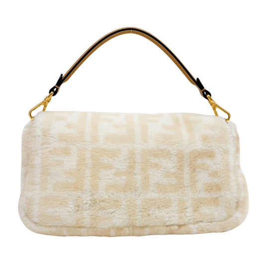 Baguette White Wool Bag
