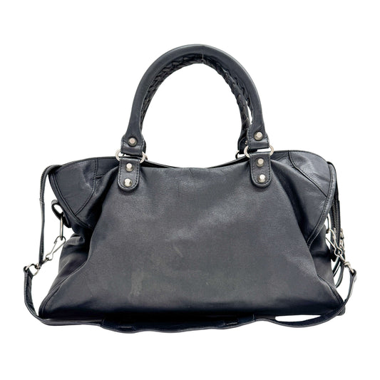 The City Black Leather Bag