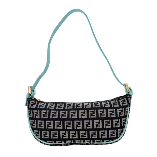 Zucchino Black Canvas Shoulder Bag