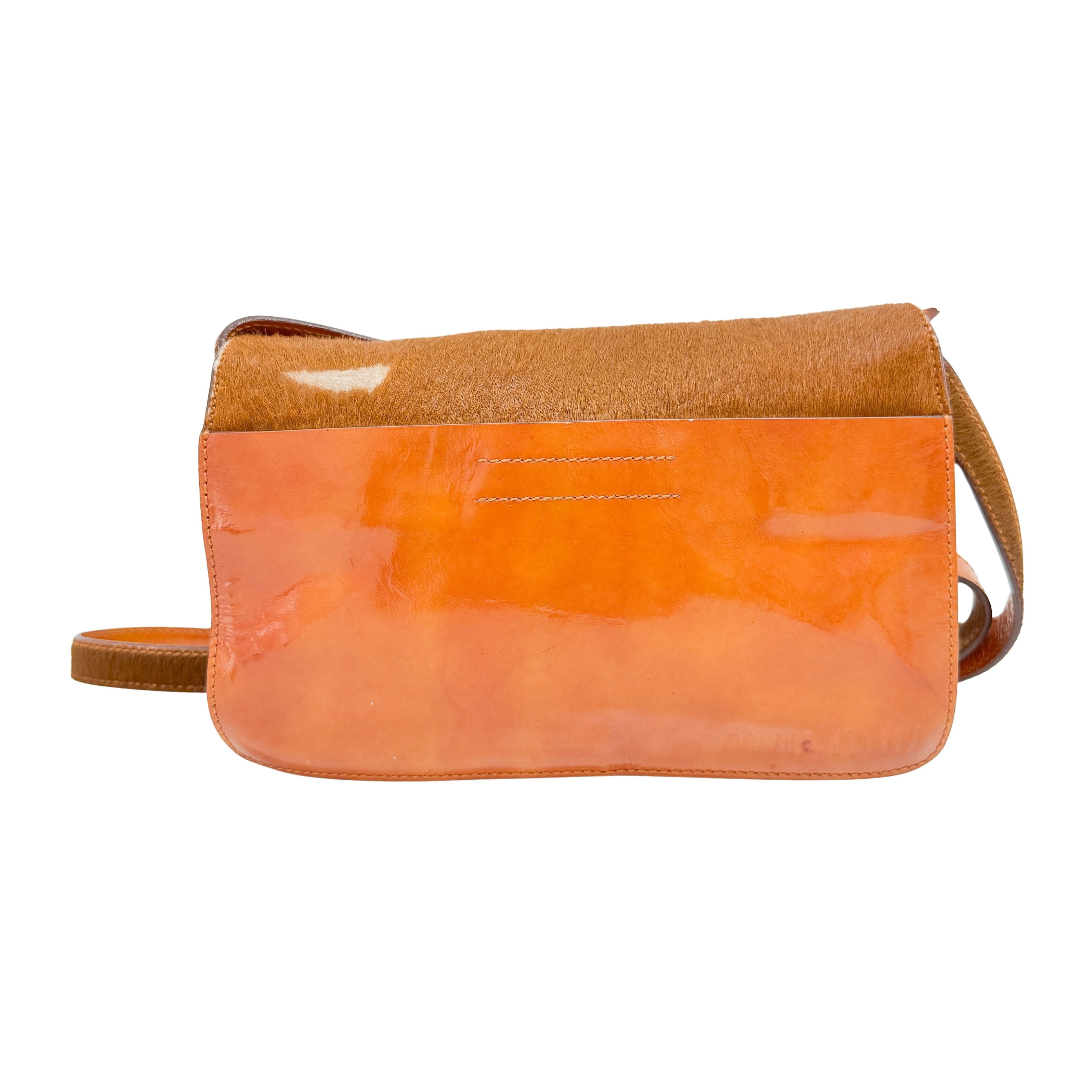 Brown Pony Hair Crossbody Bag