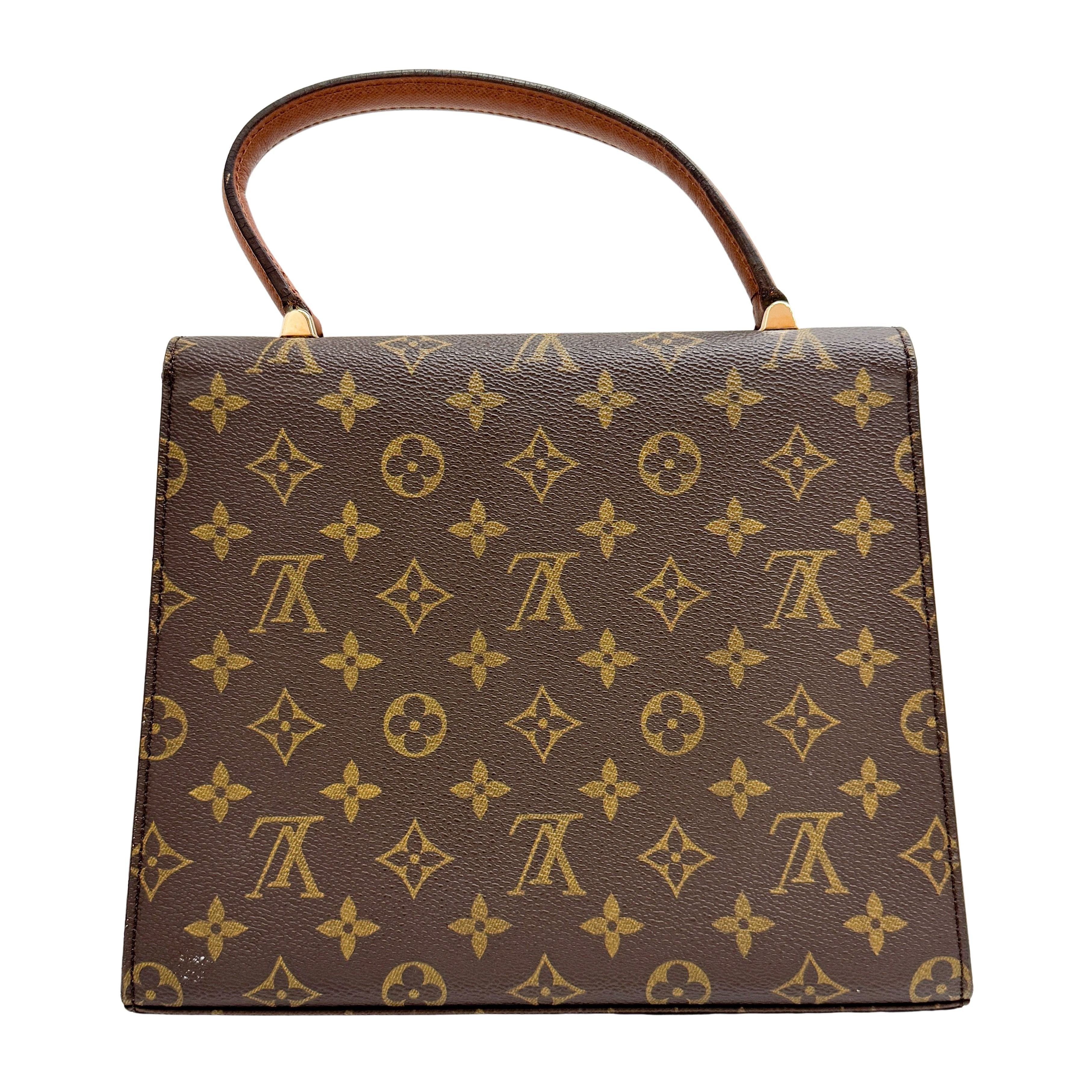 Malesherbes Brown Monogram Hand Bag
