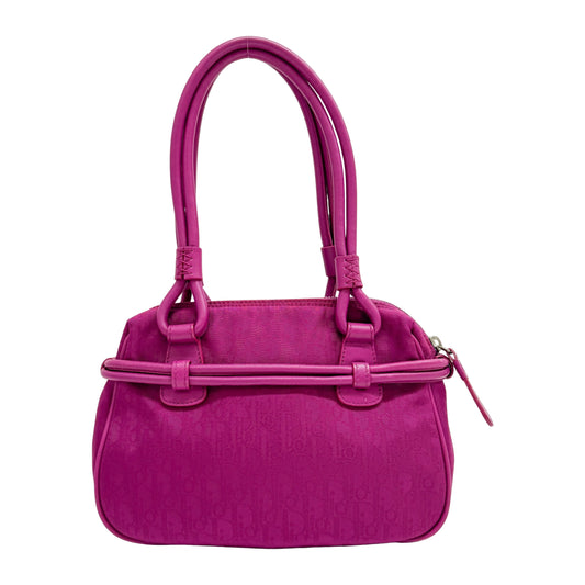 Trotter Fuchsia Canvas Shoulder Bag