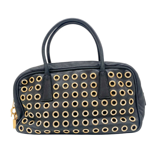 Black Holes Leather Hand Bag