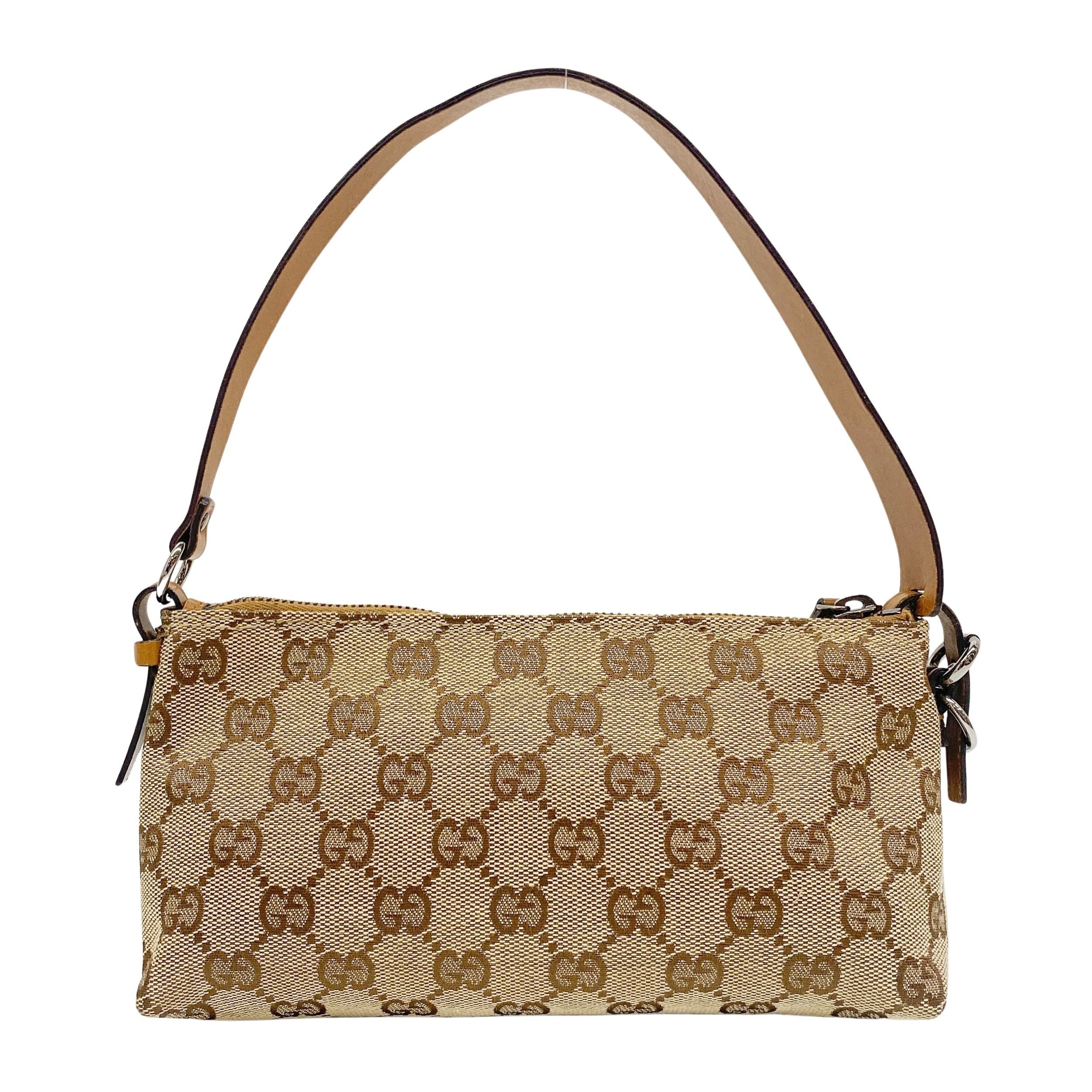 GG Canvas Brown Pouch Shoulder Bag