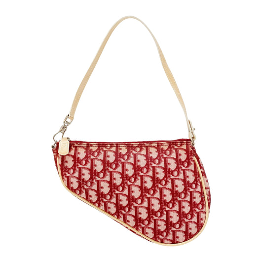 Saddle Red Trotter Canvas Shoulder Bag