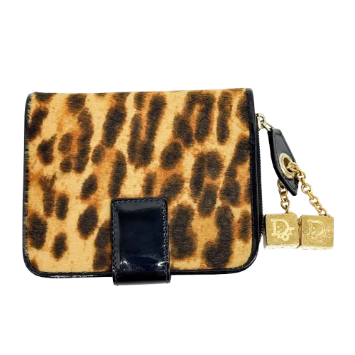Gambler Dice Leopard Print Wallet