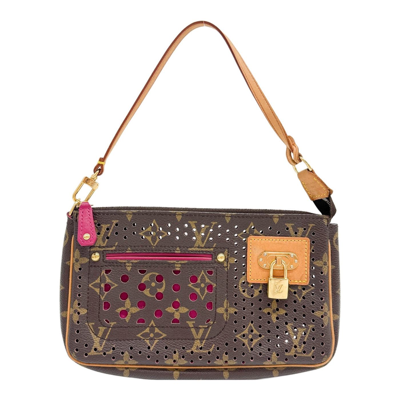 Monogram Pochette Accessoire Perforated Handle Bag
