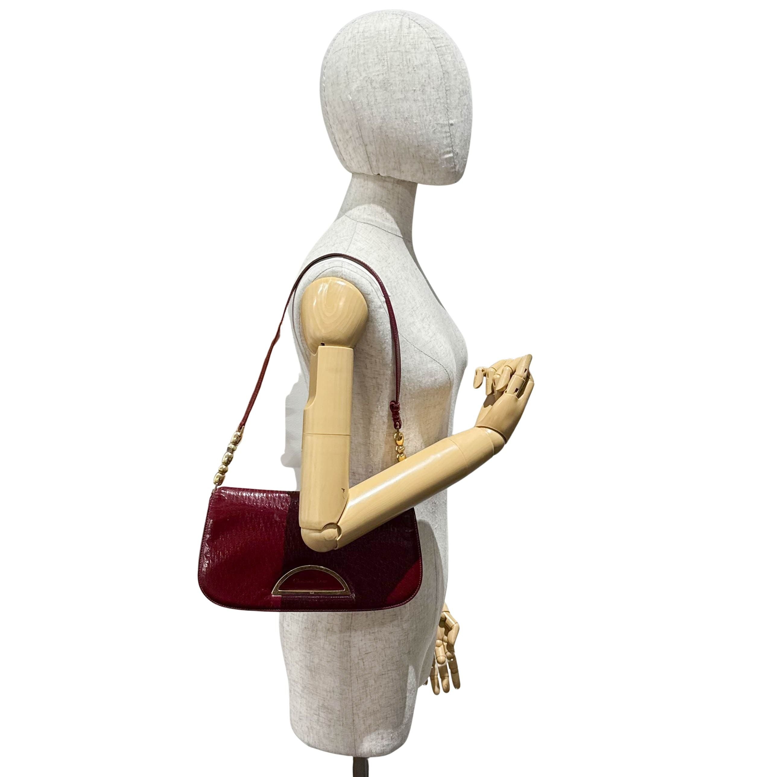 Limited Edition Malice Pearl Red Patent Leather Shoulder Bag