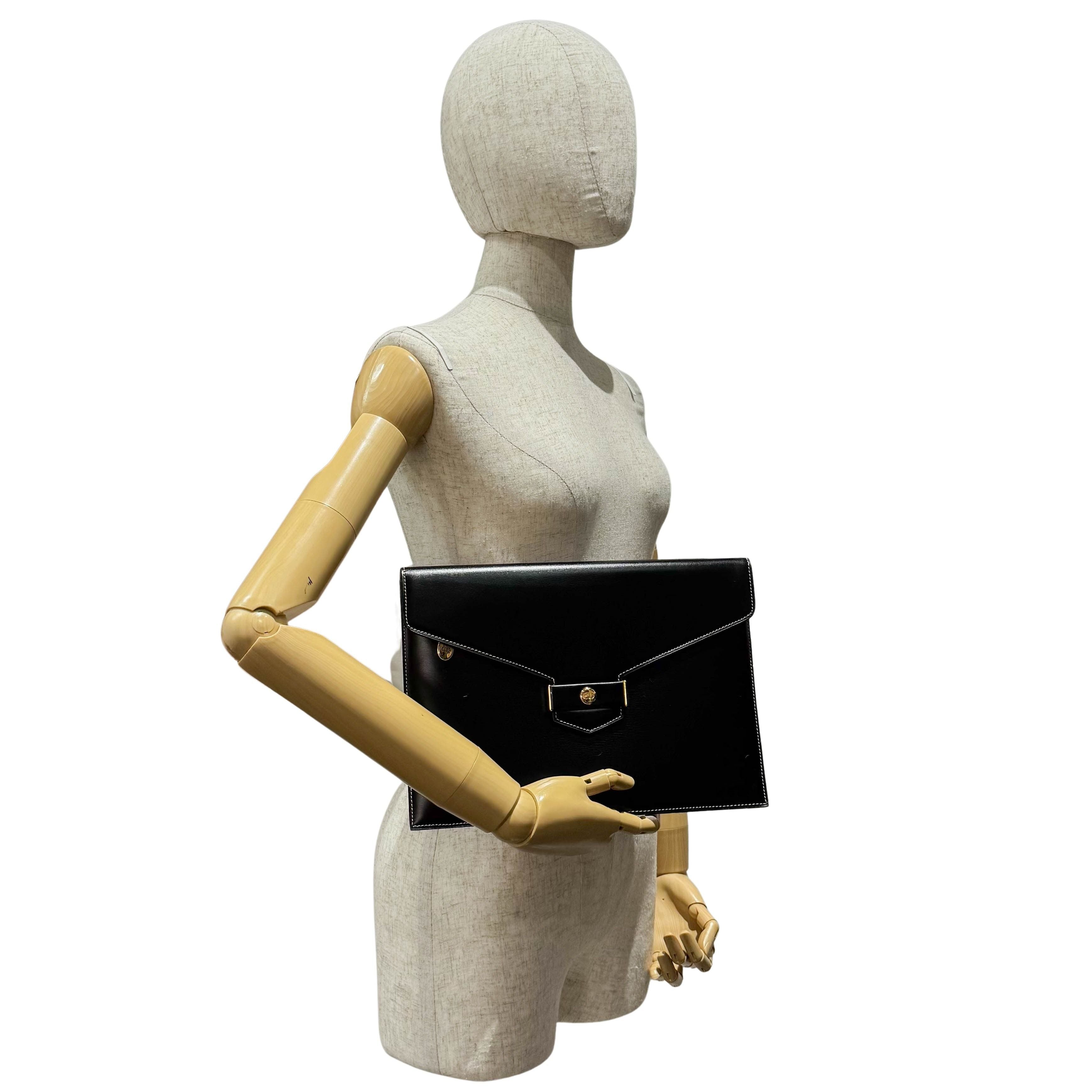 Envelope Leather Clutch Bag
