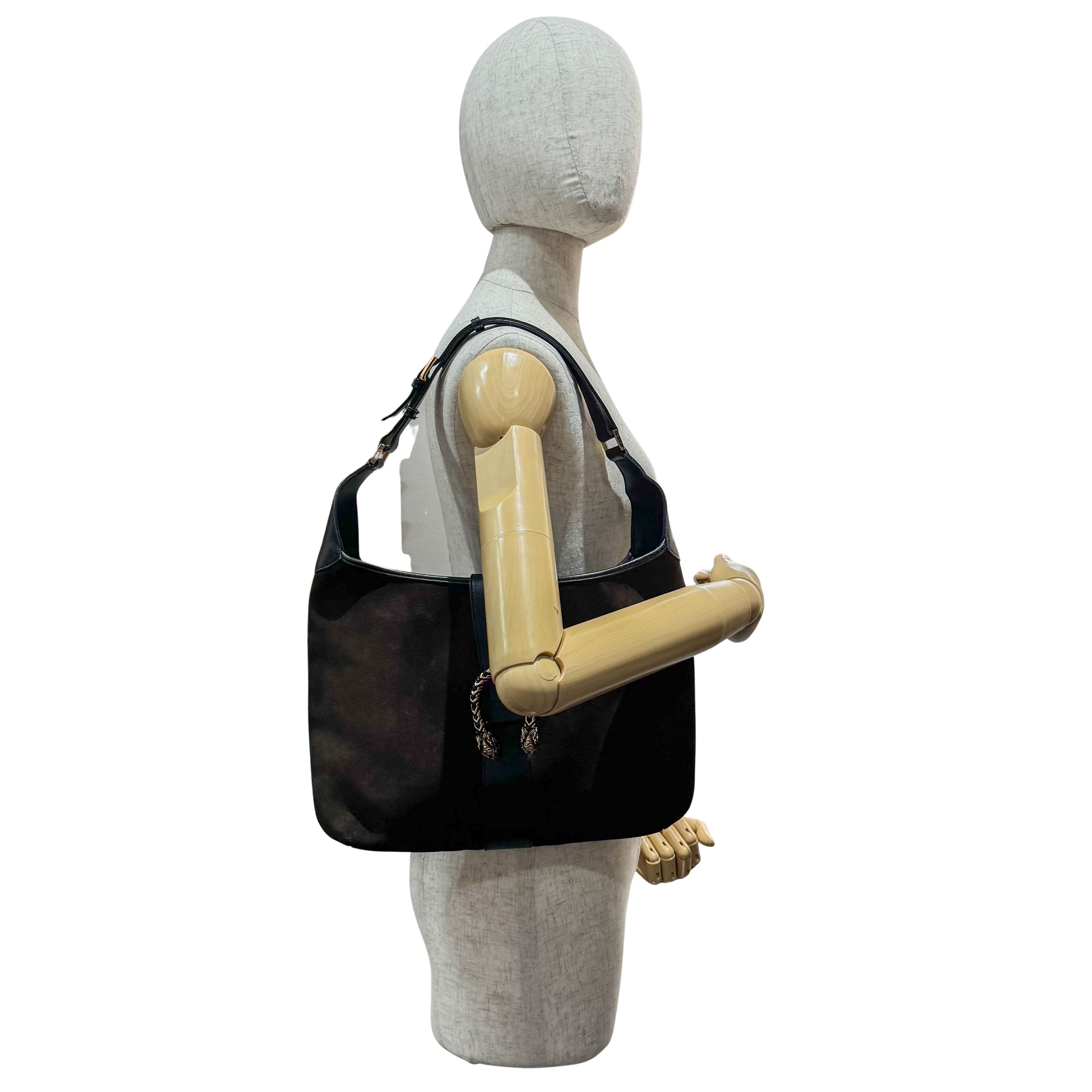 Dionysus Dark Brown Suede Hobo Bag