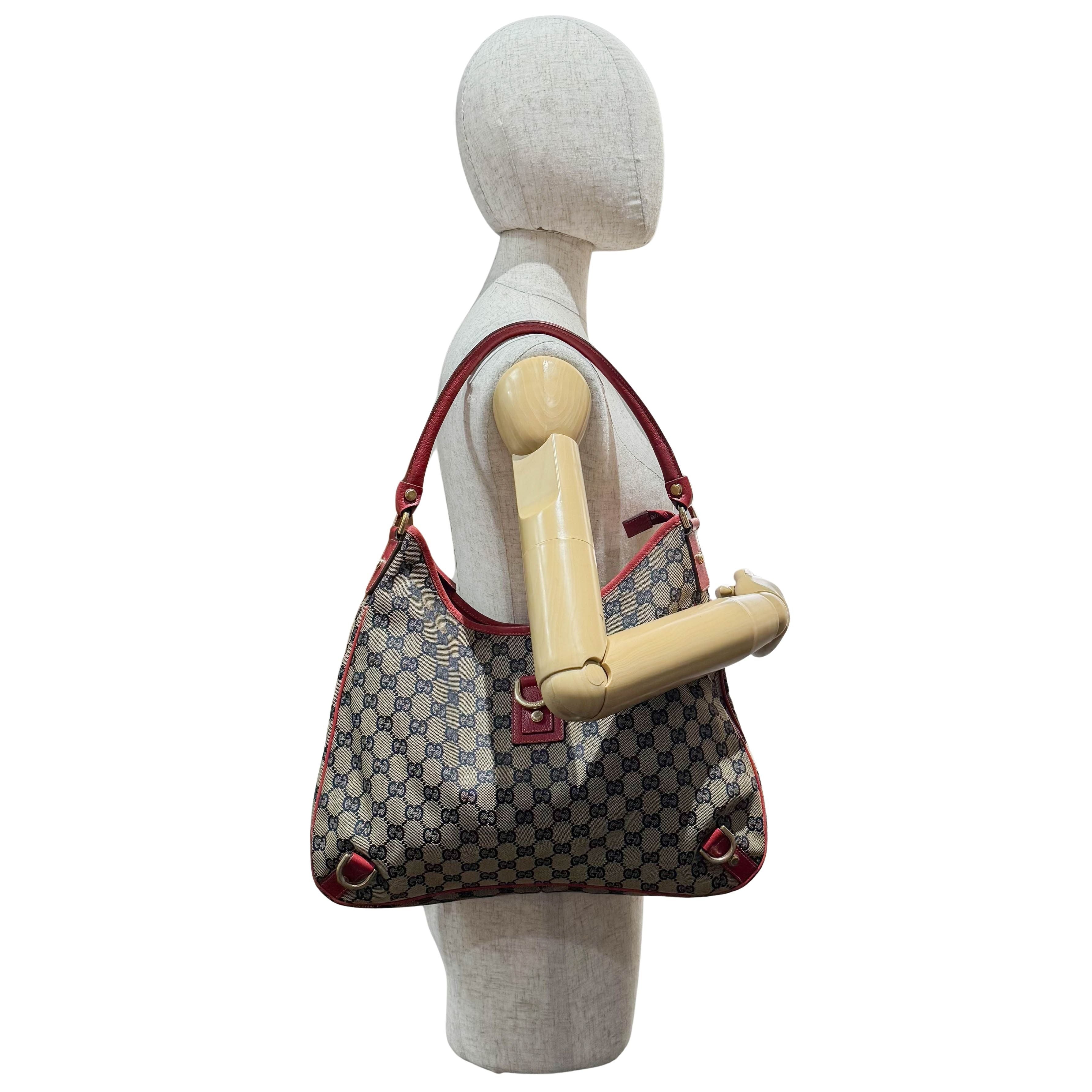 GG Canvas D-Ring Abbey Hobo Bag