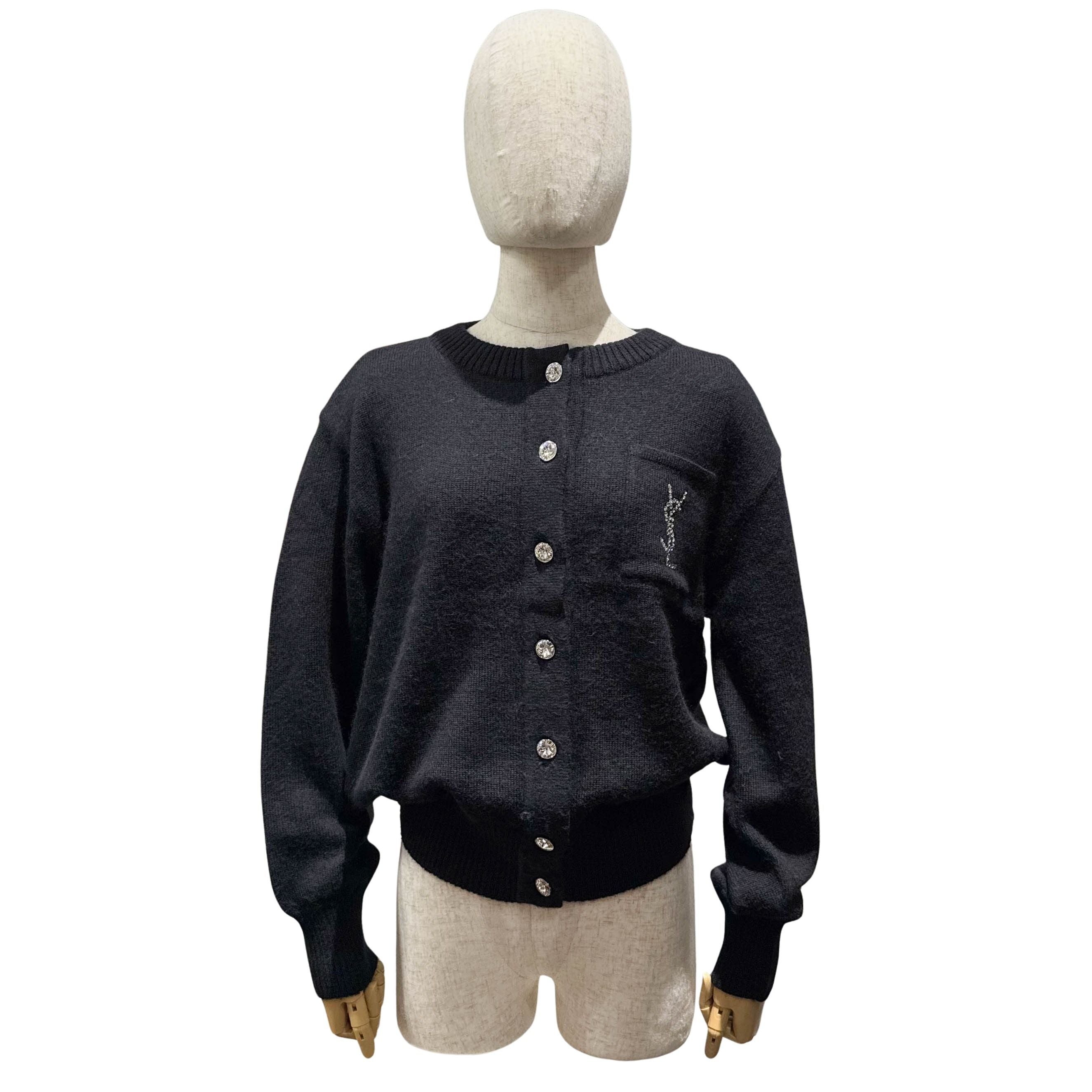 Size M Black  Wool Cardigan