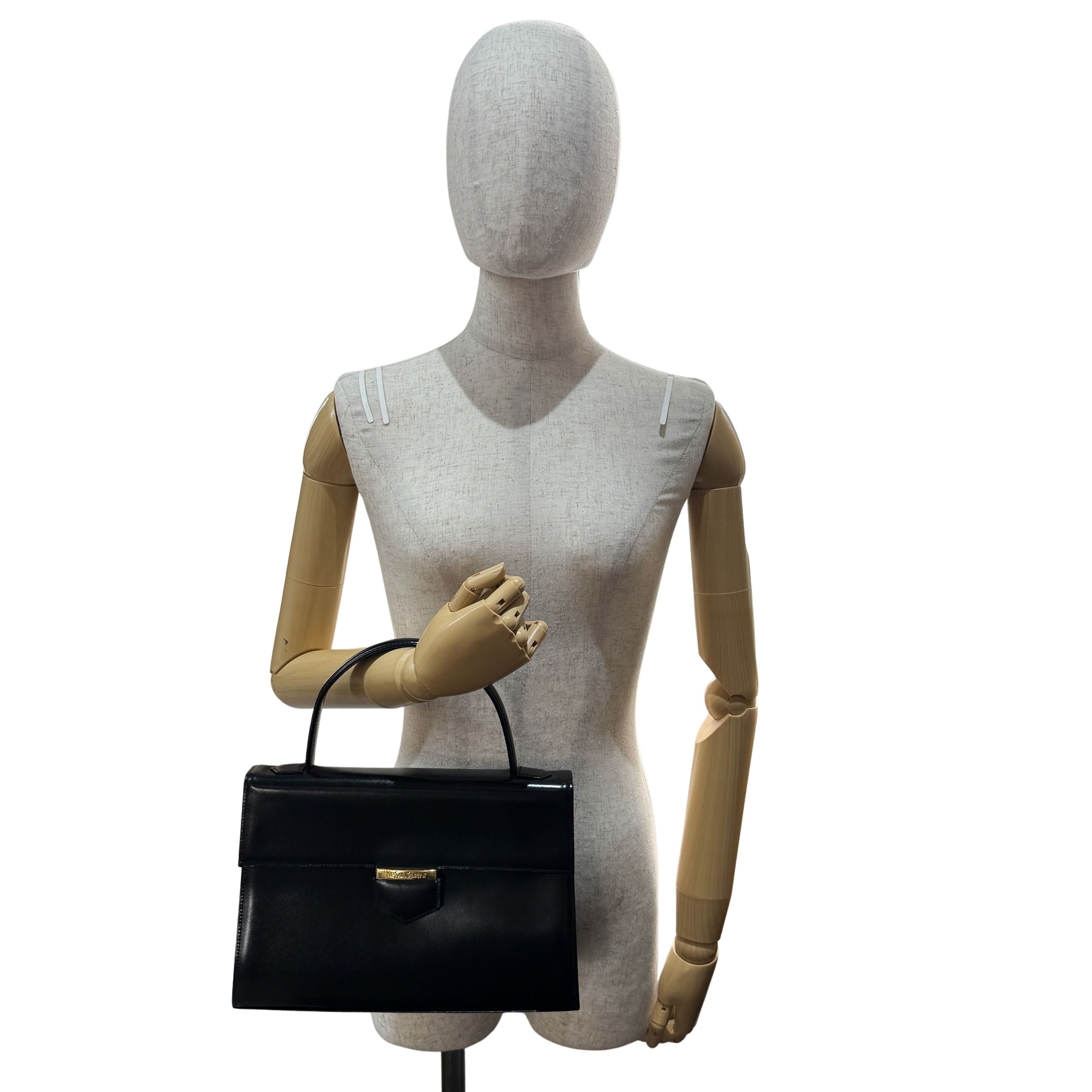 Black Leather Handbag