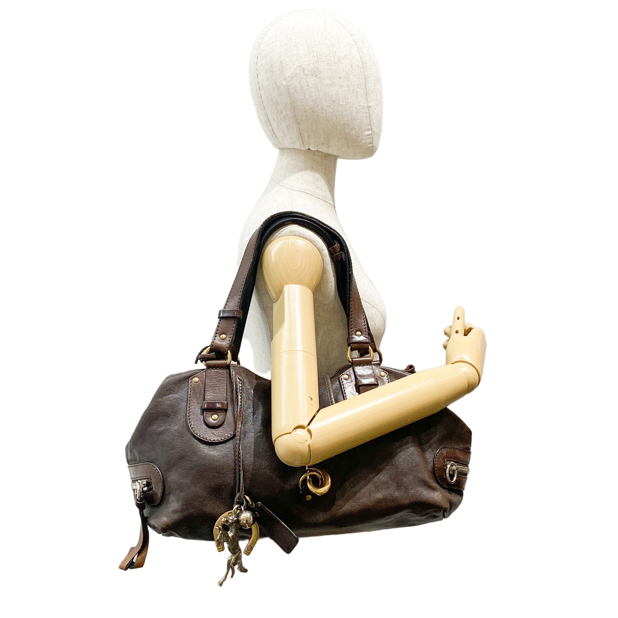 Kerala Brown Leather Shoulder Bag