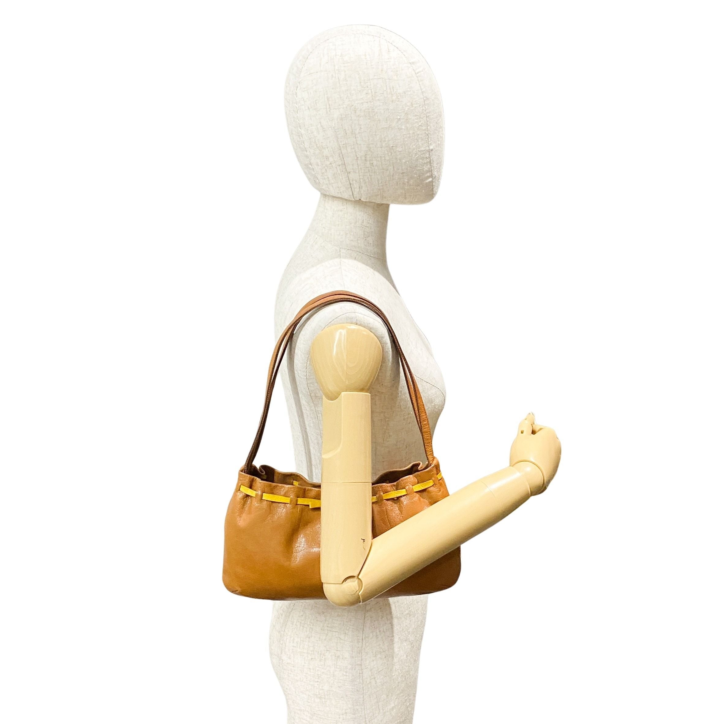 Brown Leather Shoulder Bag