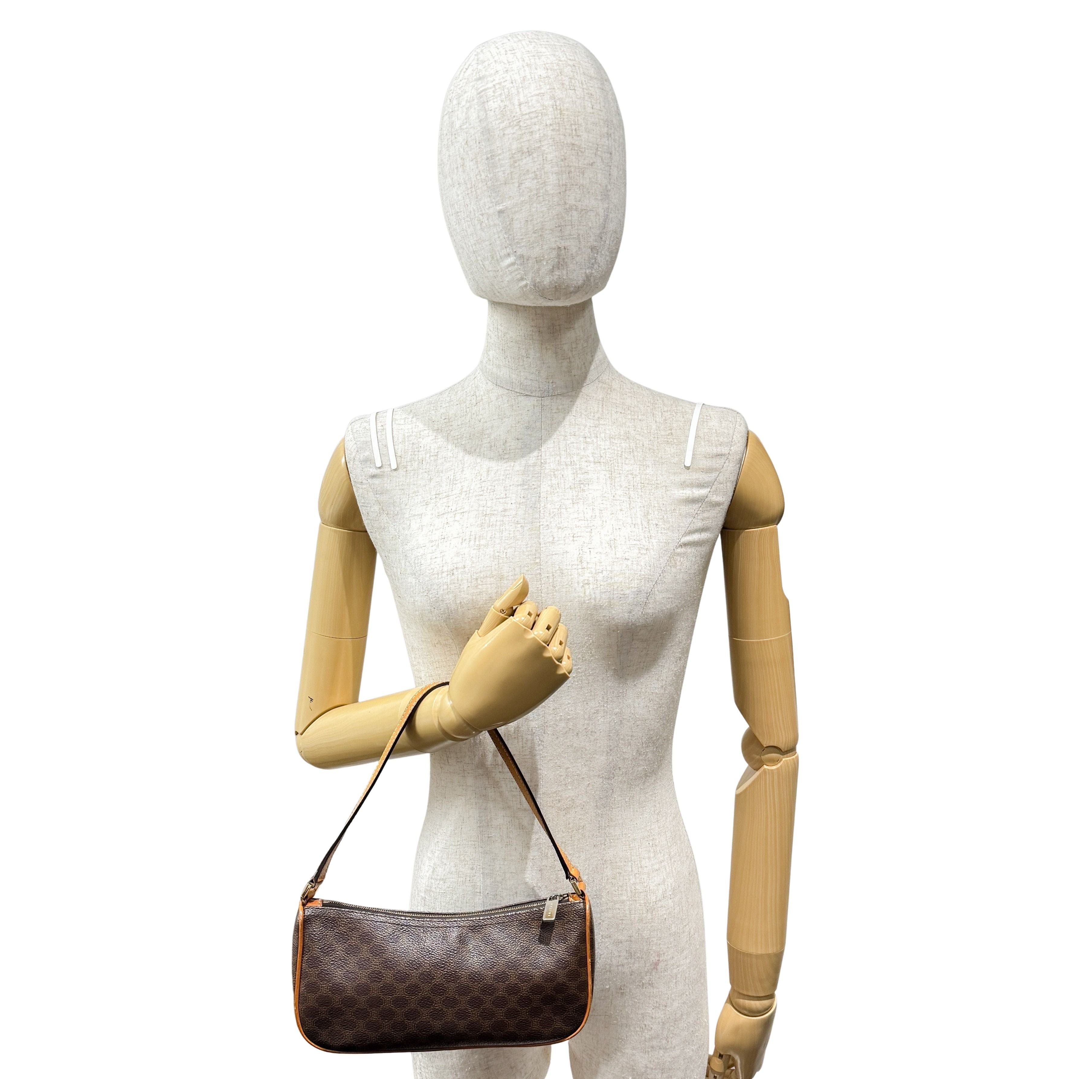 Macadam Brown Canvas Shoulder Bag