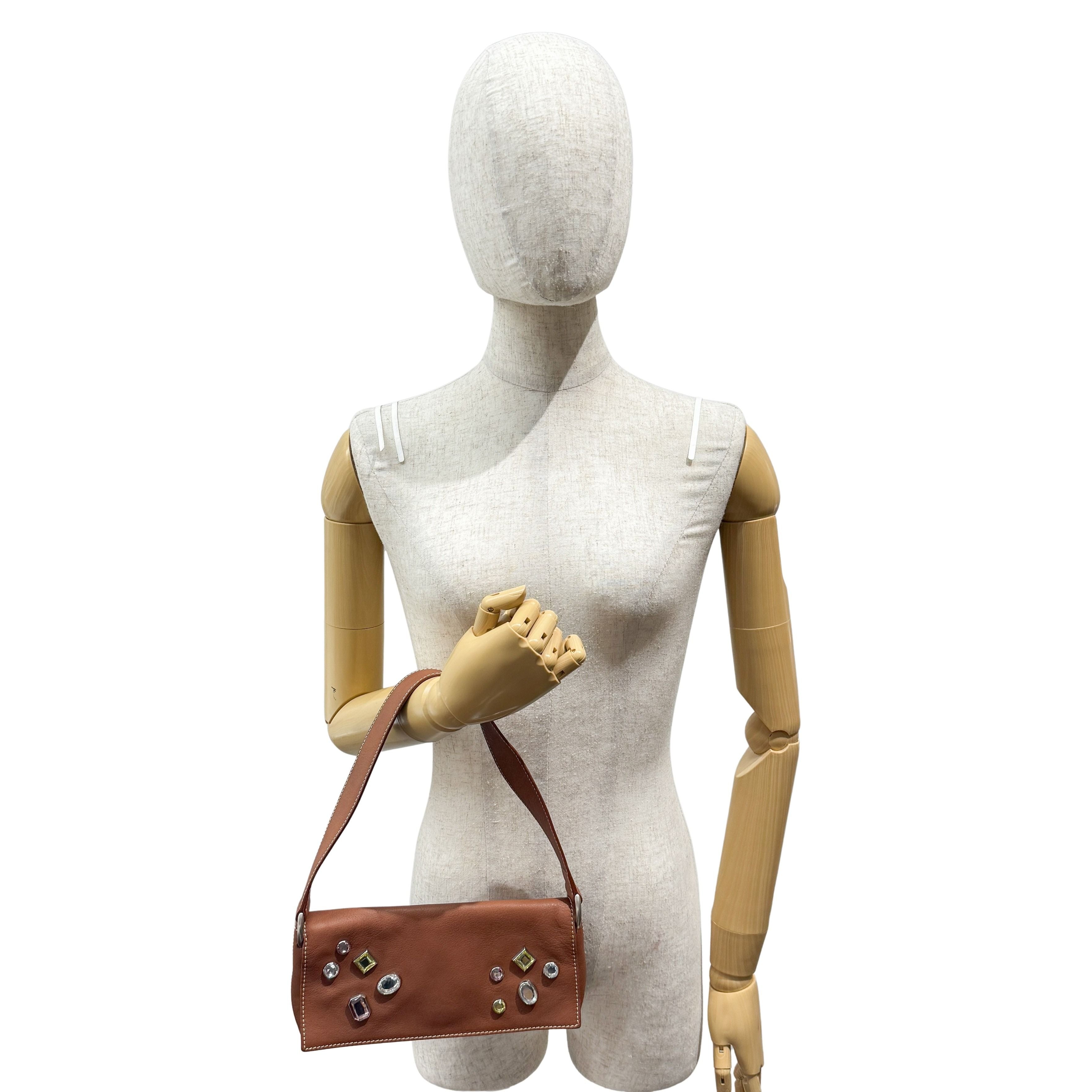 Brown Leather Shoulder Bag