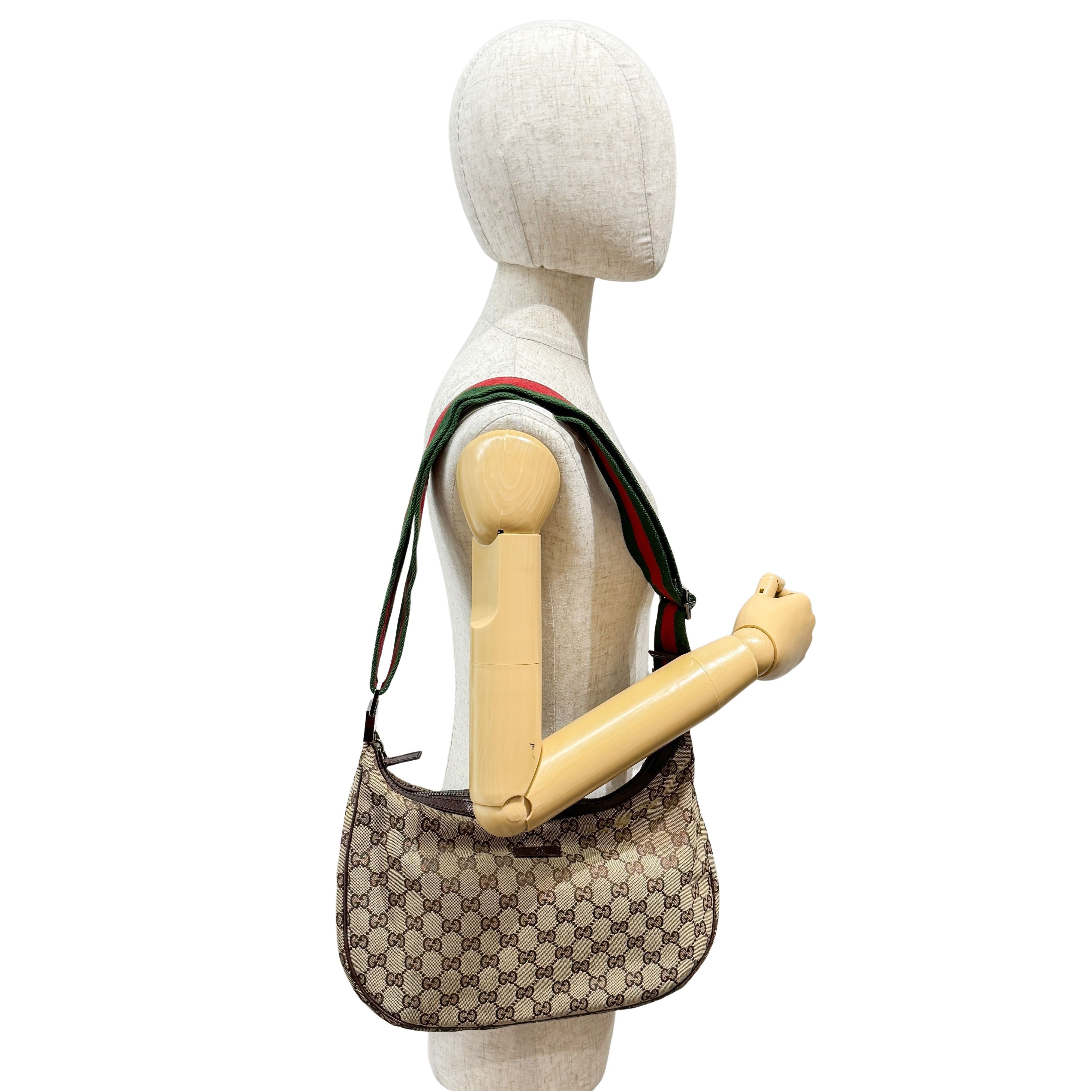 Vintage Brown Canvas Shoulder Bag