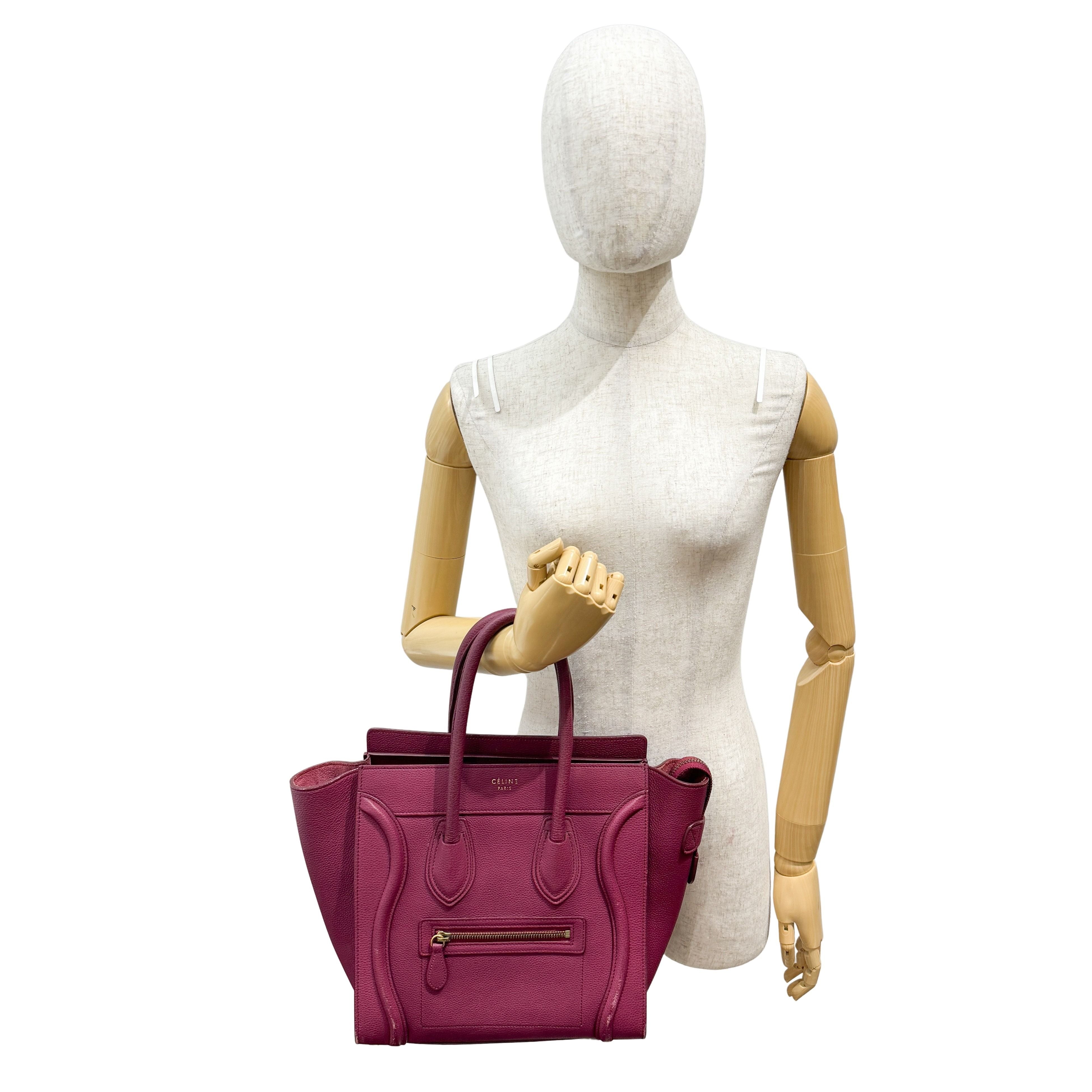 Luggage Microshopper Leather Tote Bag