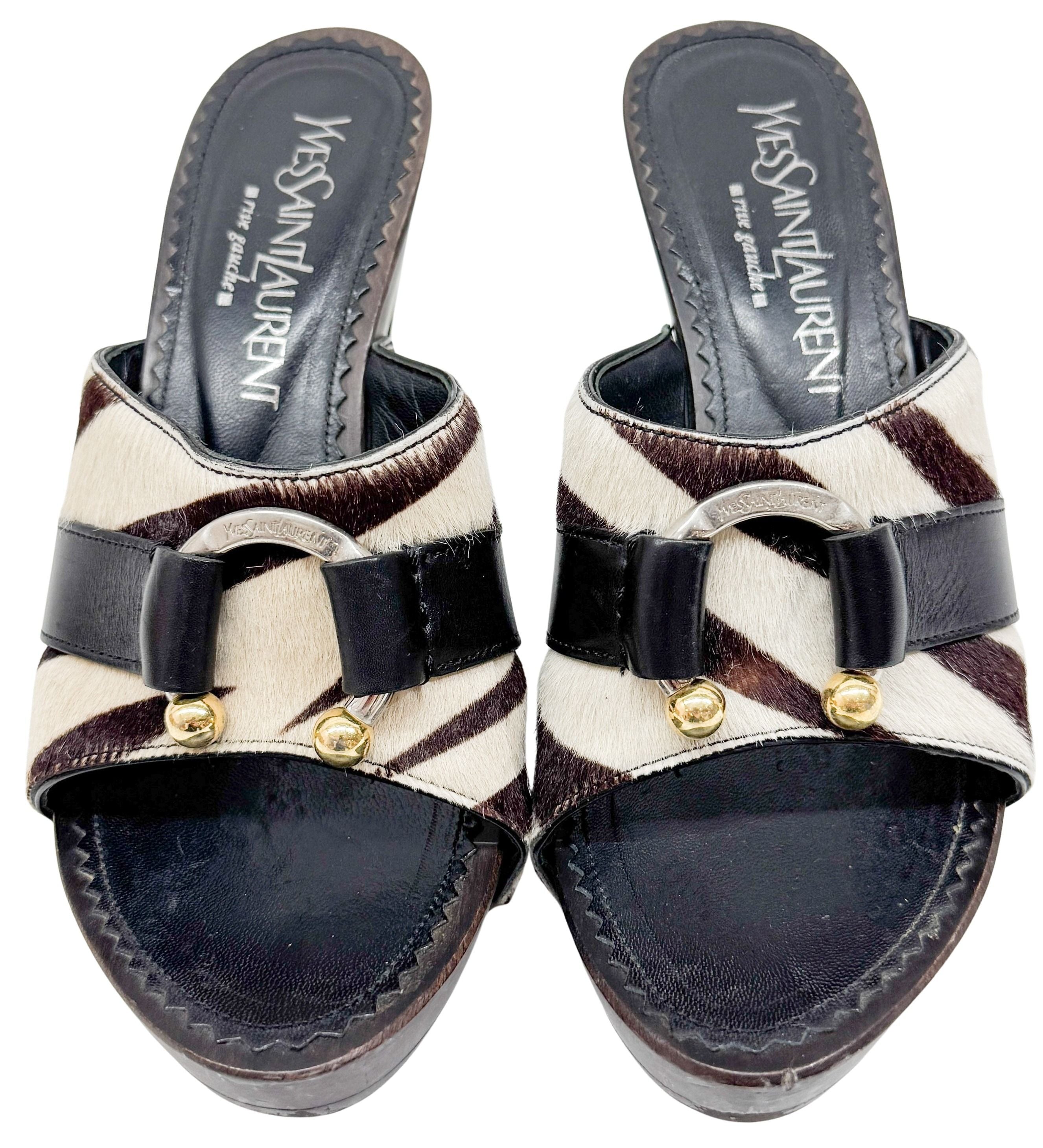 Size 36 EU Zebra Print Pony Hair Heels