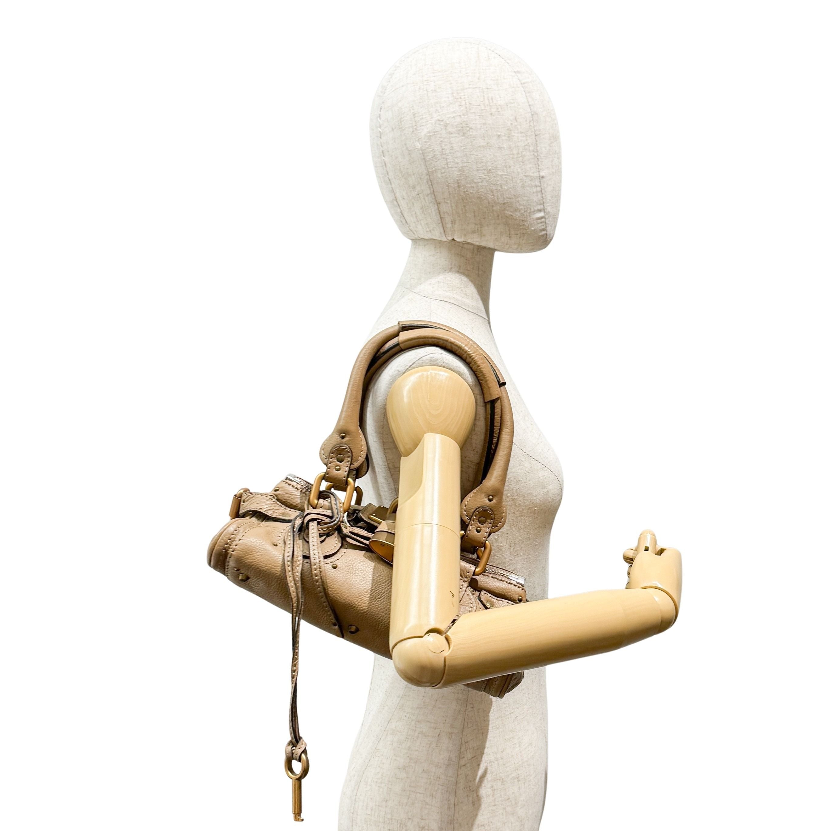 Mini Paddington Brown Leather Shoulder Bag