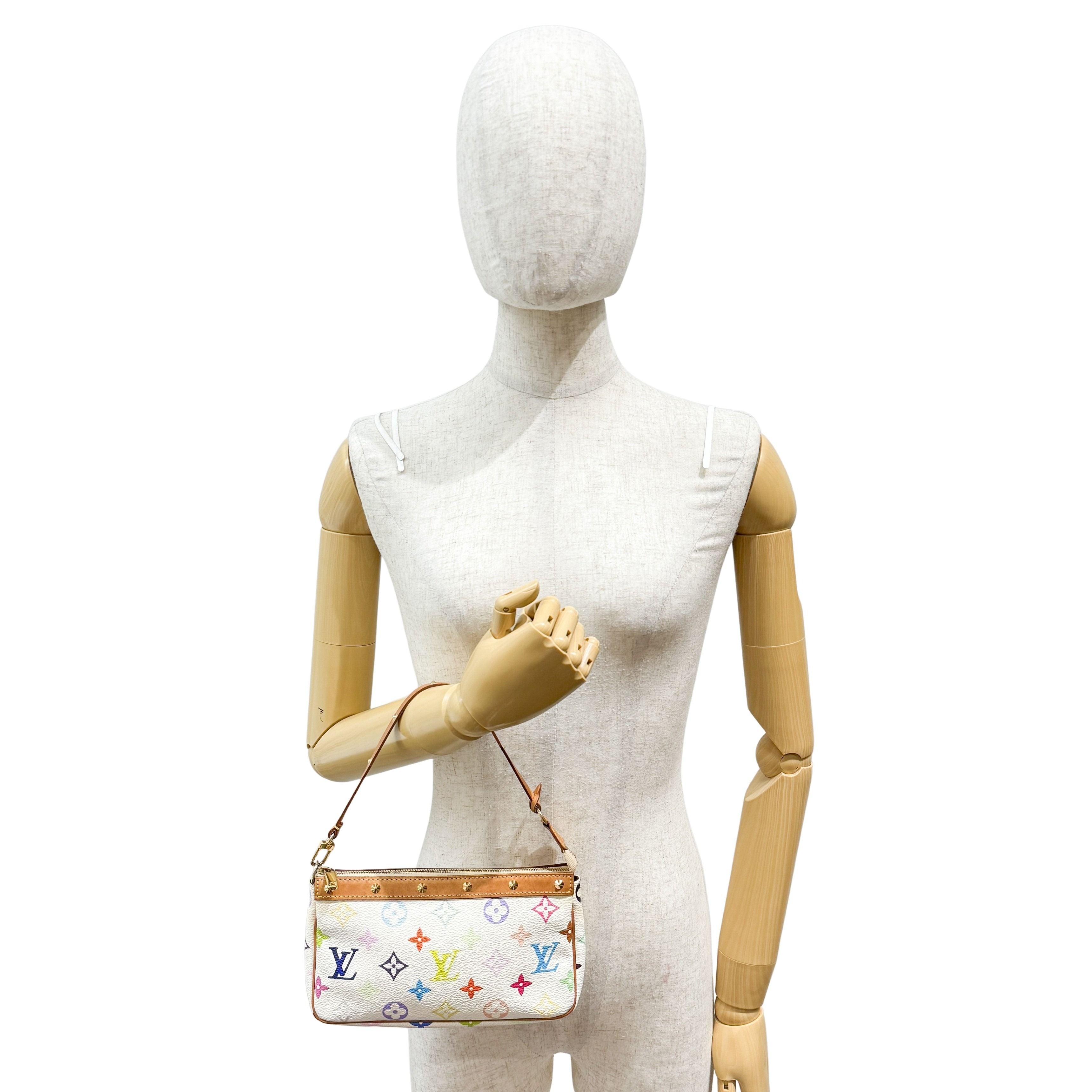 Louis Vuitton x Takashi Murakami Pochette Accessoire Multicolor Monogram Hand bag