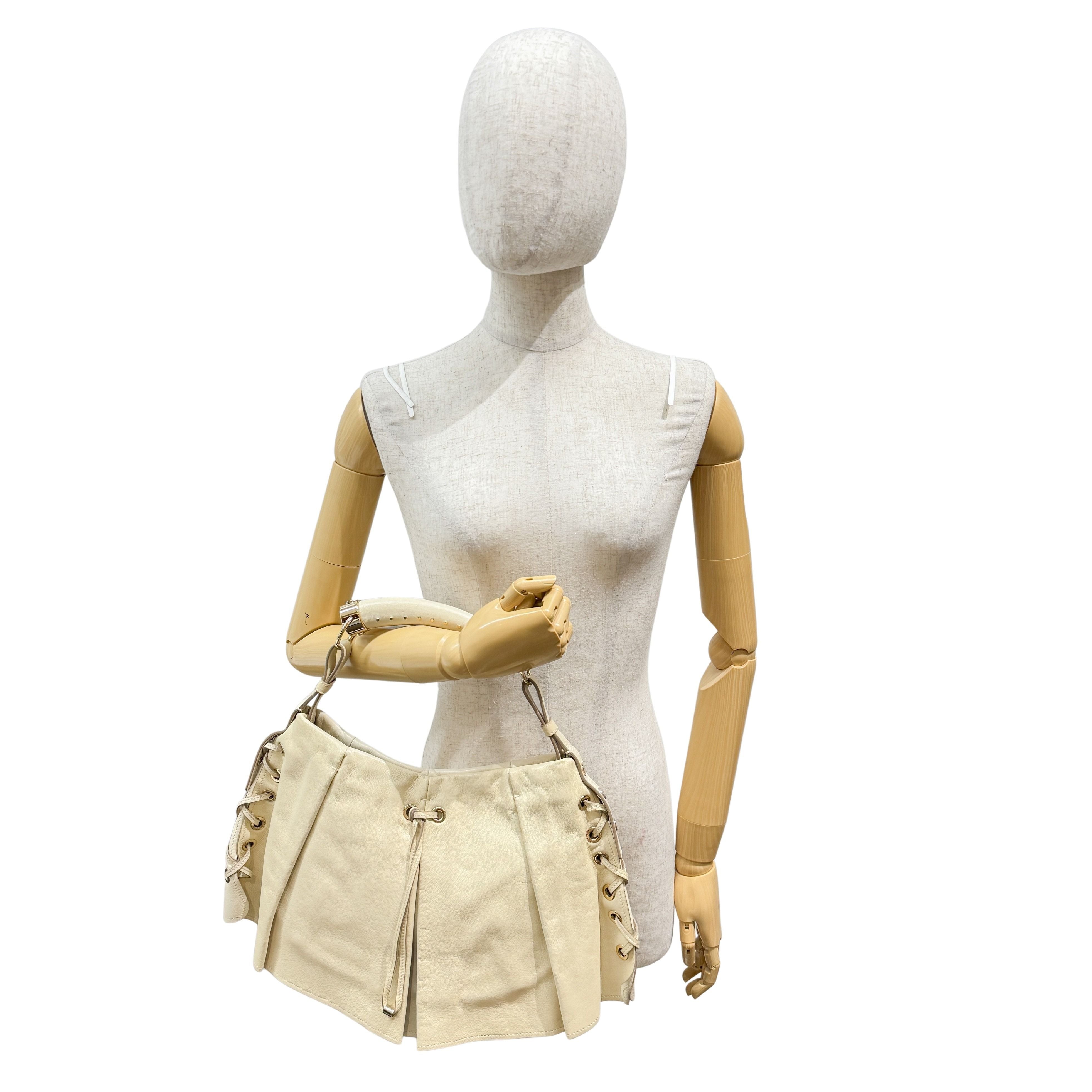 Mombasa Beige Leather Hand Bag