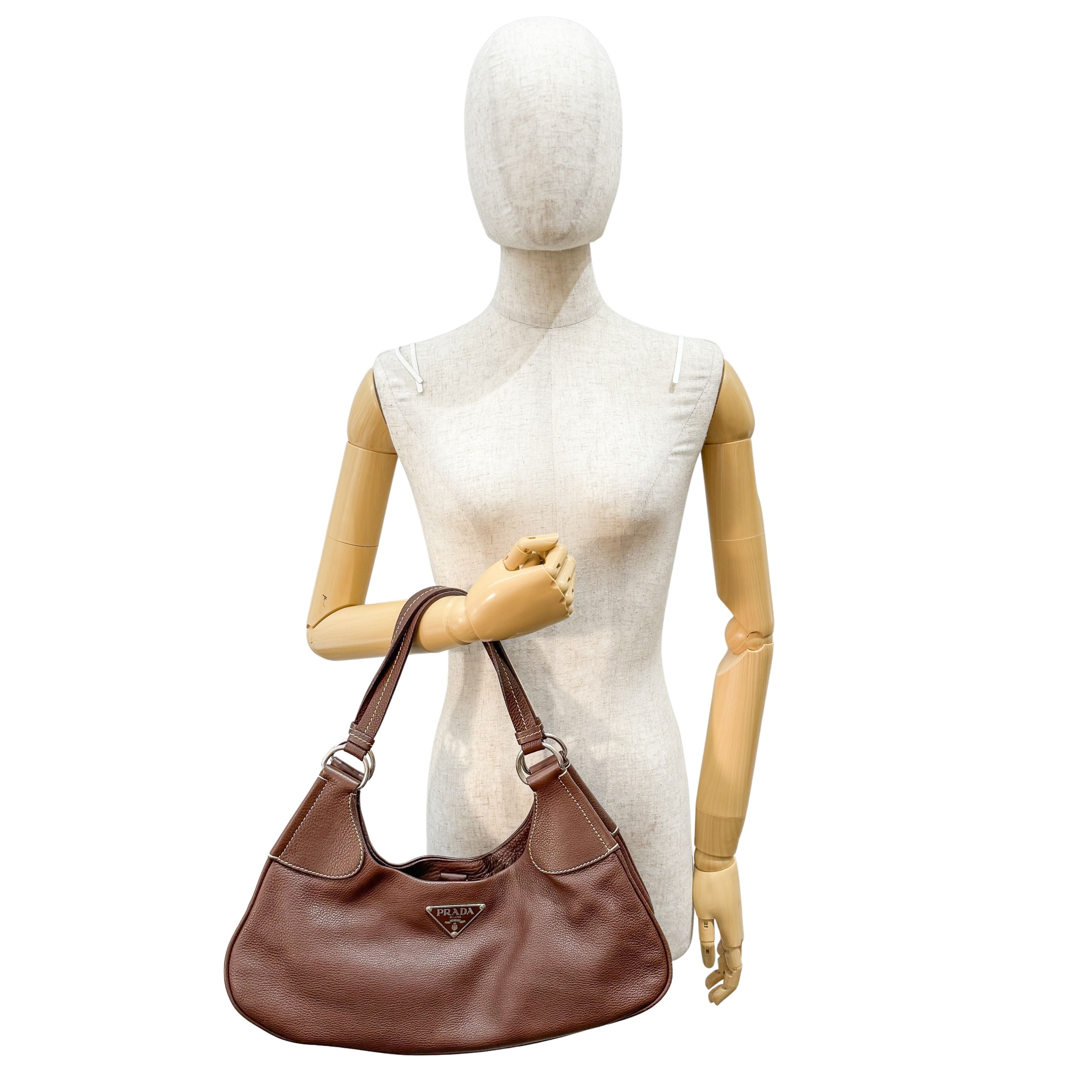 Brown Leather Shoulder Bag