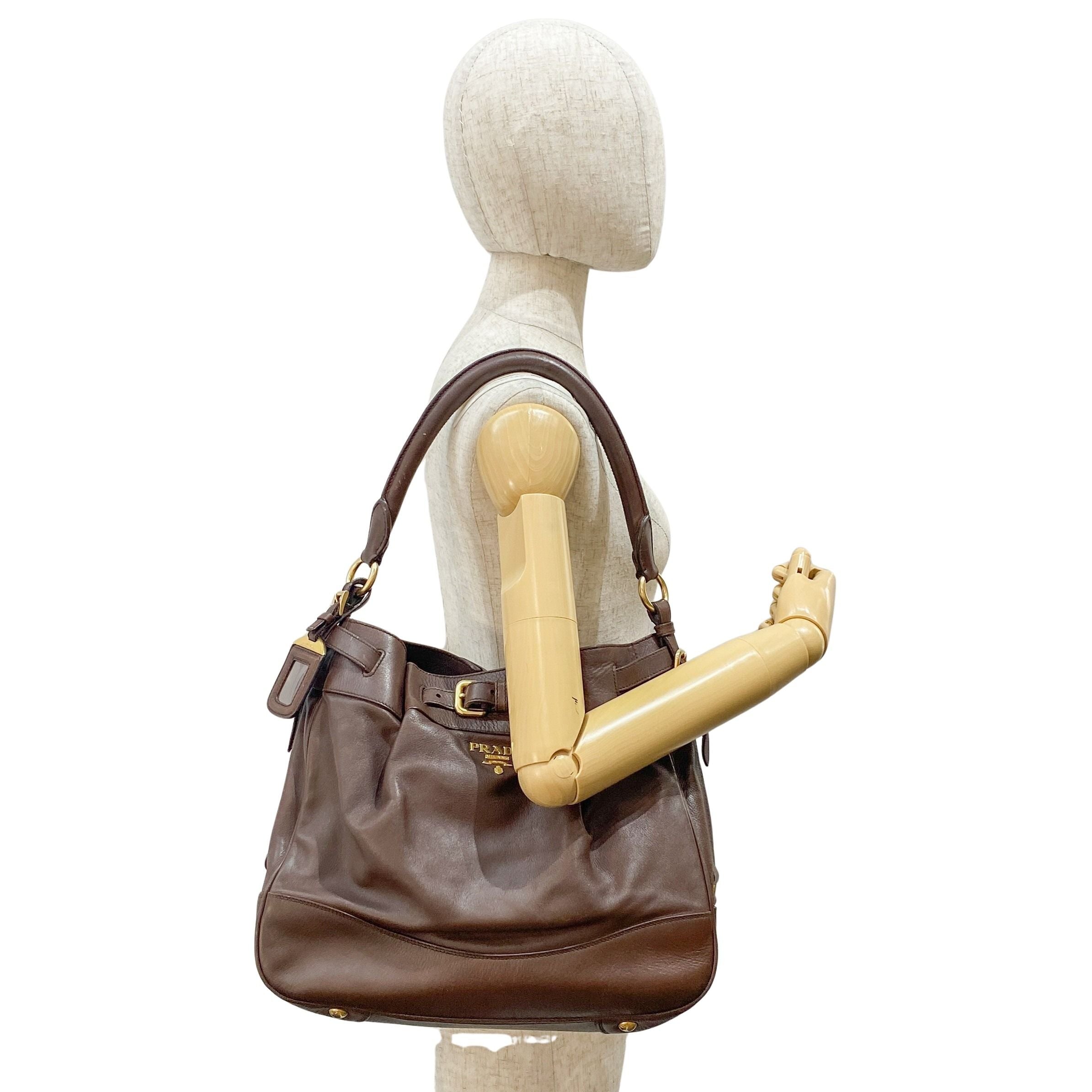 Brown Leather Shoulder Bag