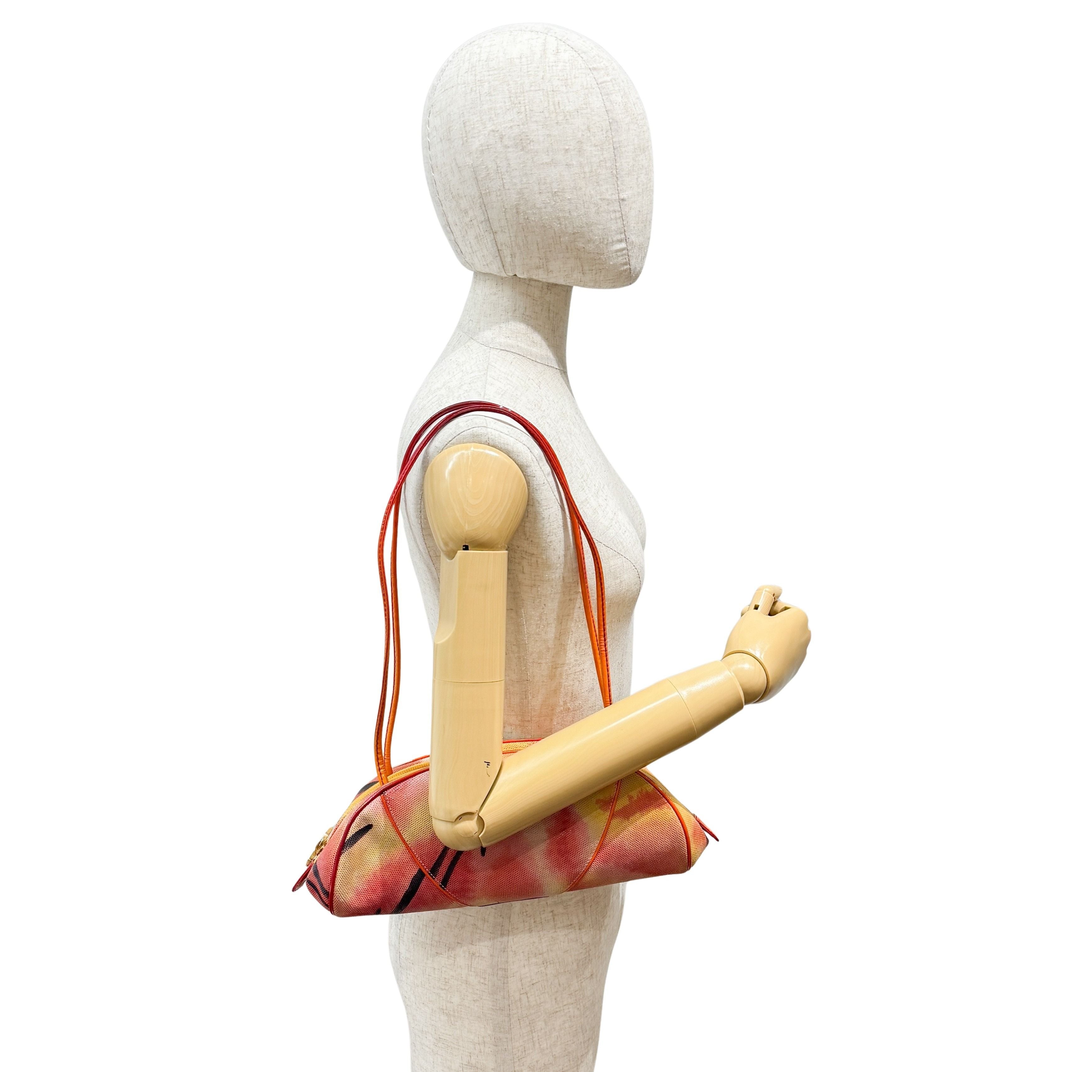 Vintage Orange  Cloth Shoulder Bag