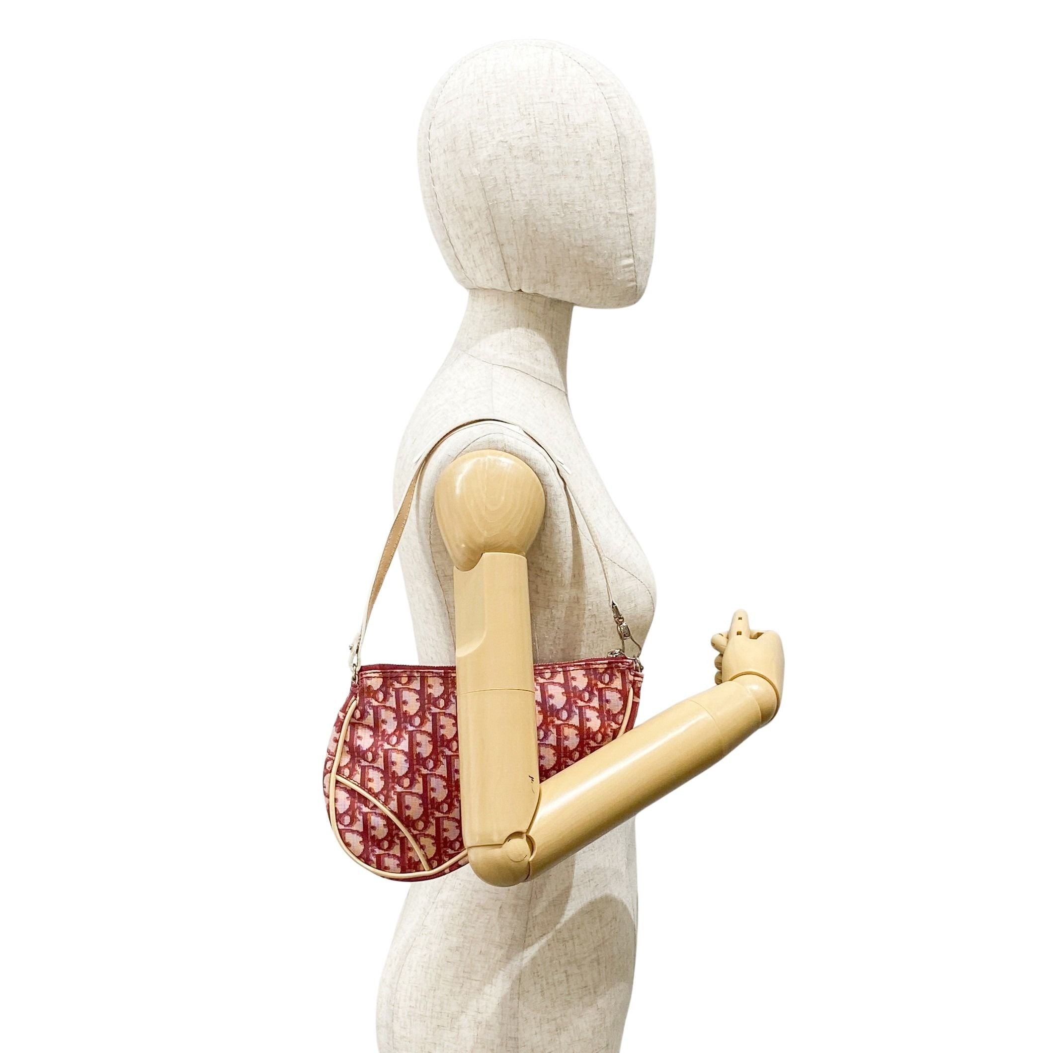 Saddle Red Trotter Canvas Shoulder Bag