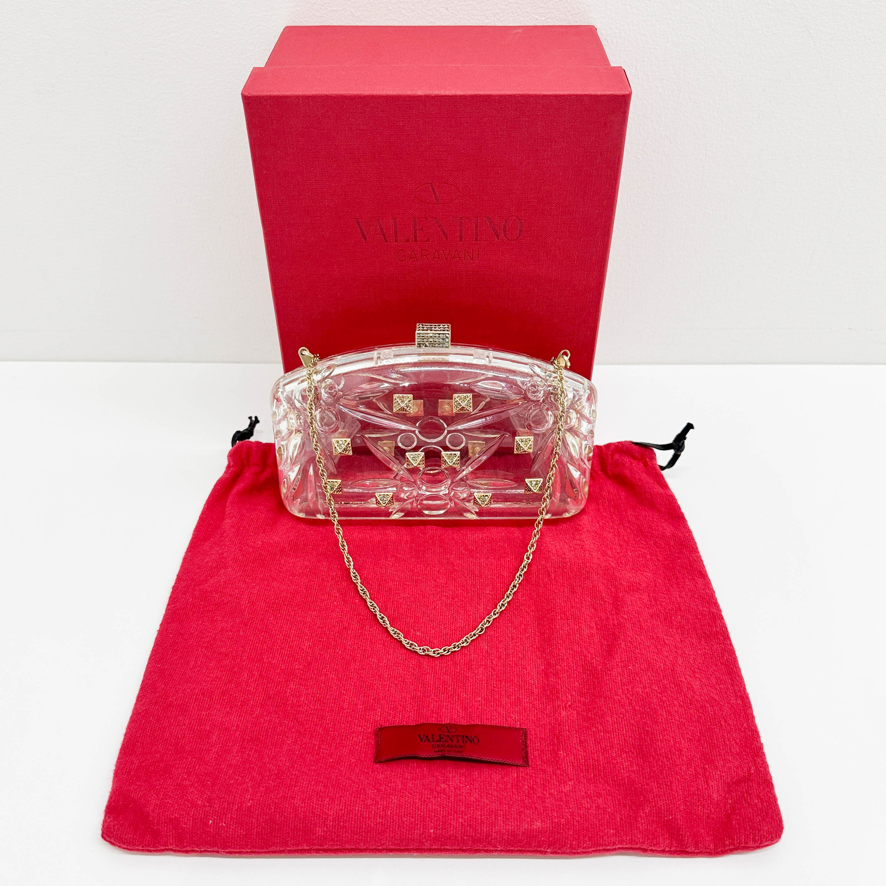 Studs Clear Plastic Two Way Bag