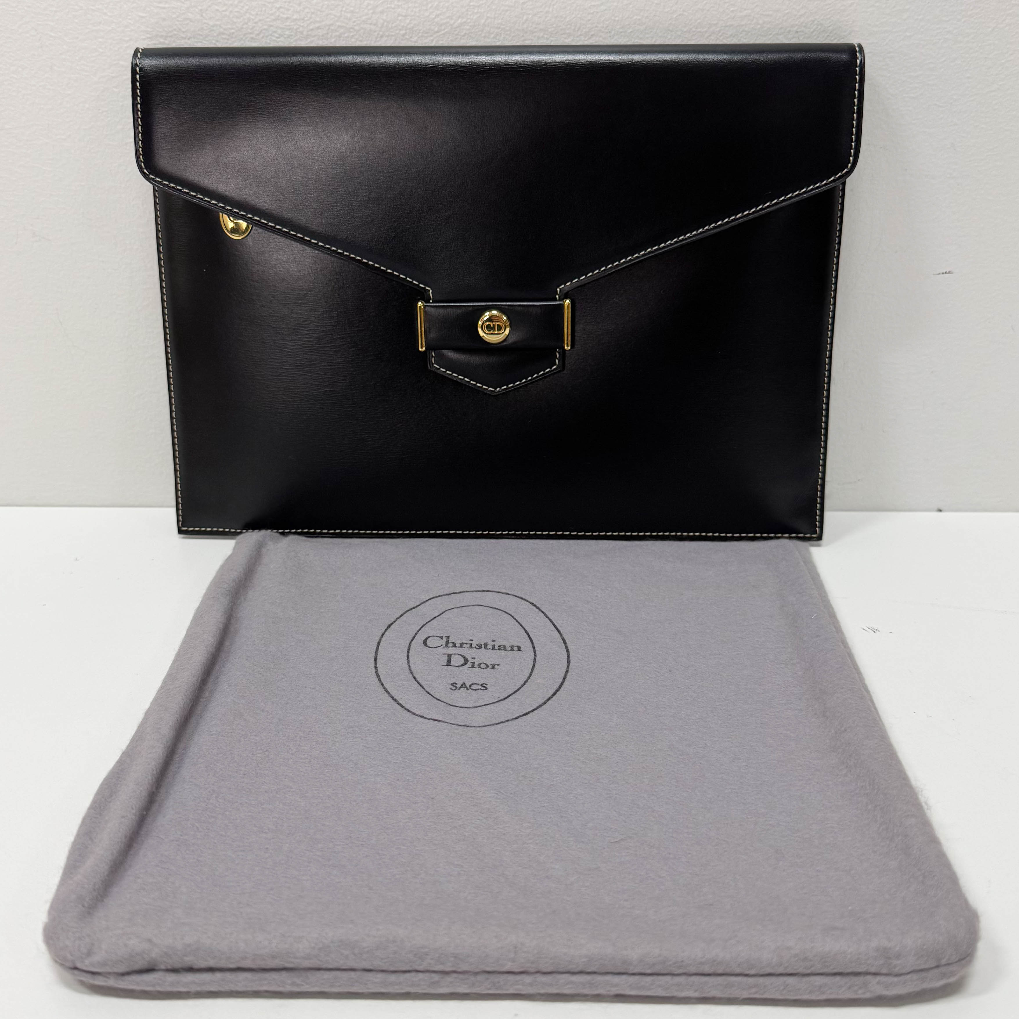 Envelope Leather Clutch Bag