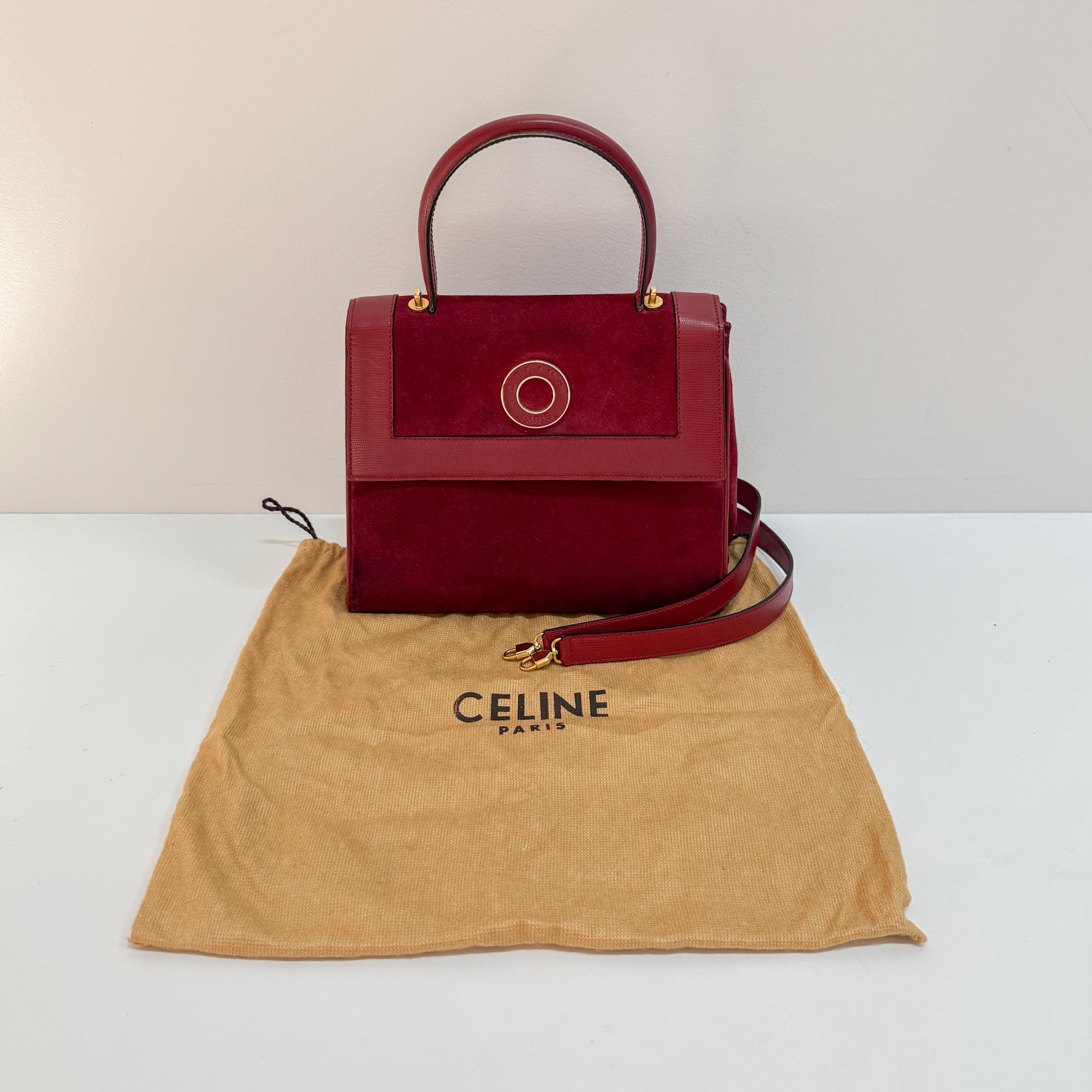 Red Suede Handbag