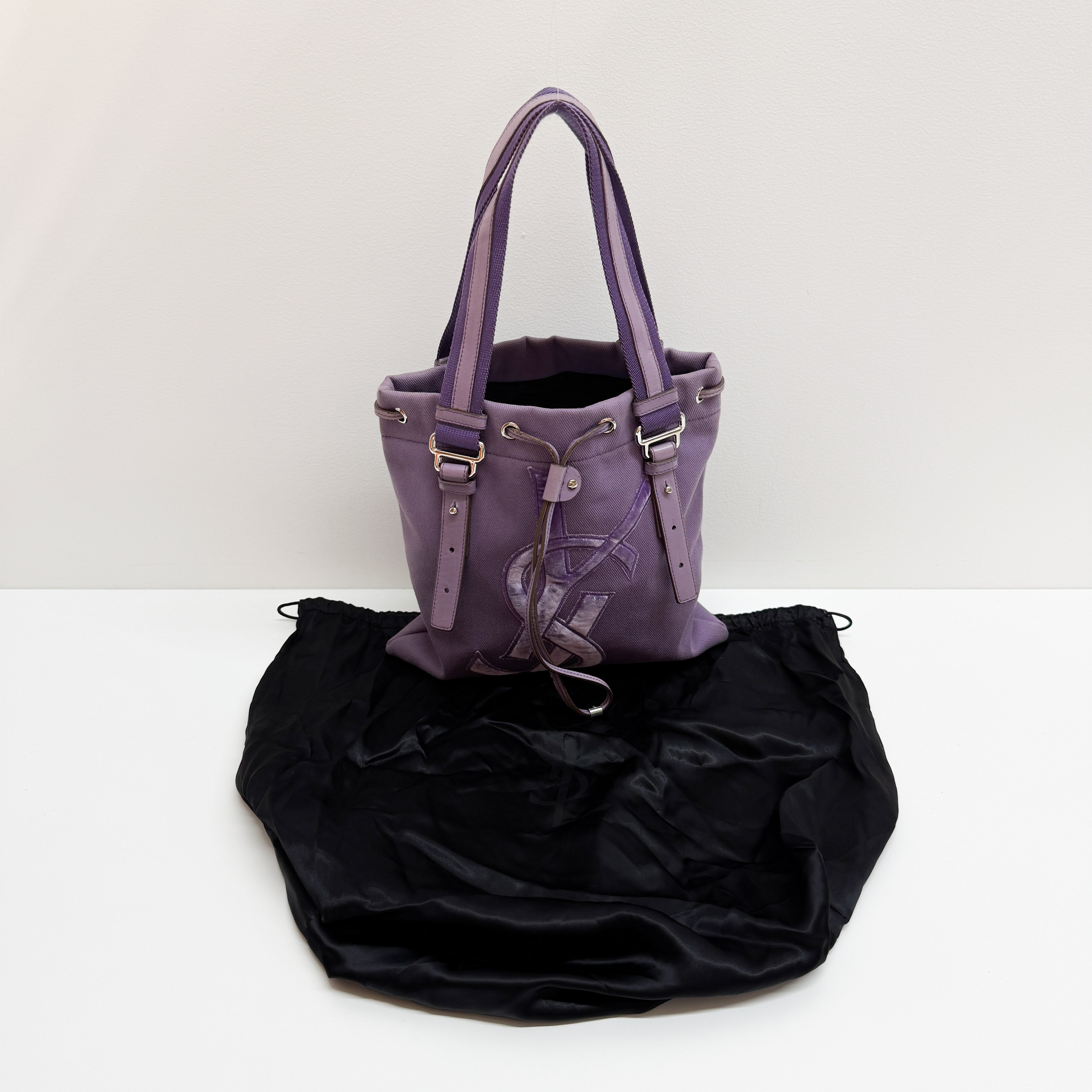 Vintage Purple Cotton Tote Bag