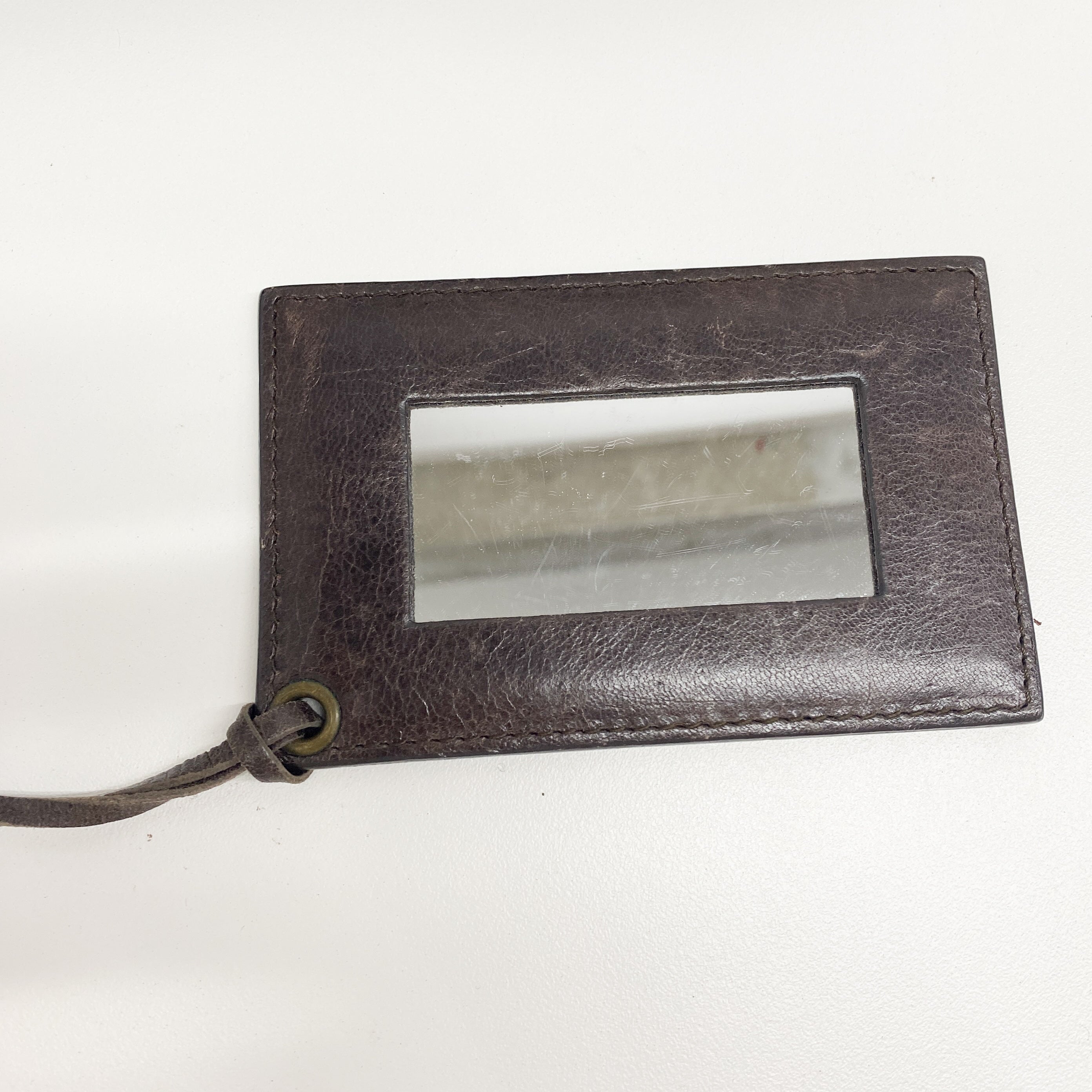 The First Dark Brown Calfskin Leather Two Way Bag