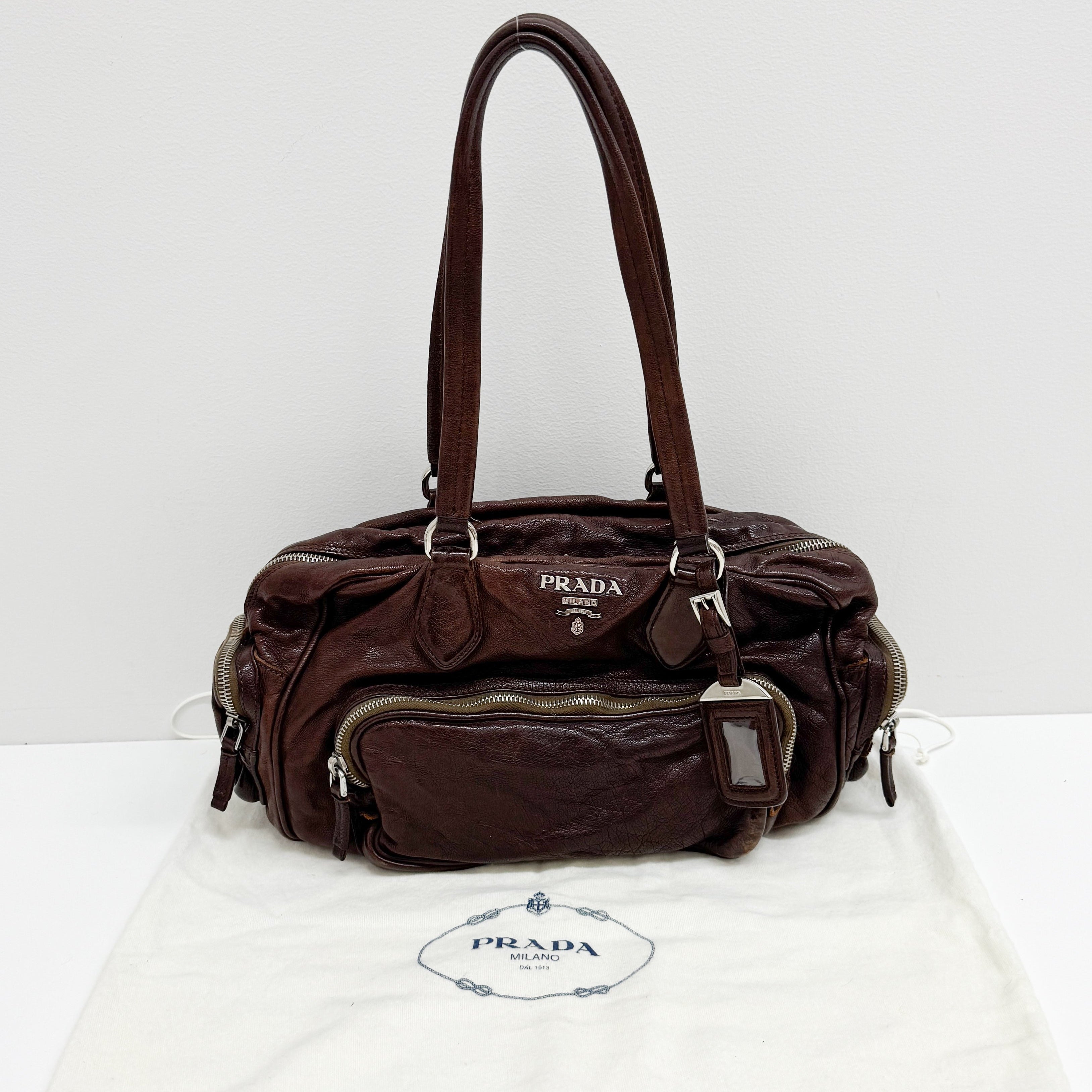 Brown Leather Shoulder Bag