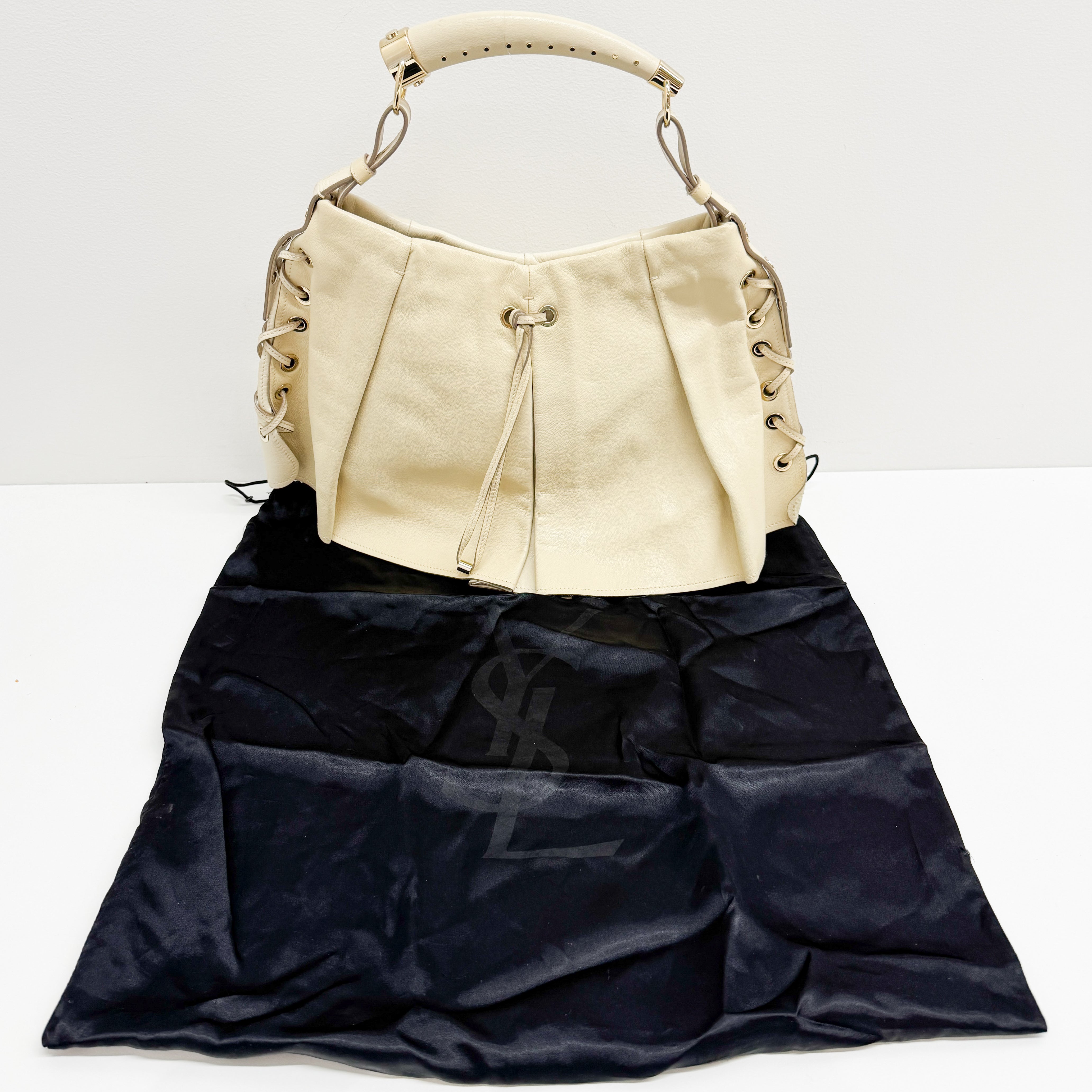 Mombasa Beige Leather Hand Bag