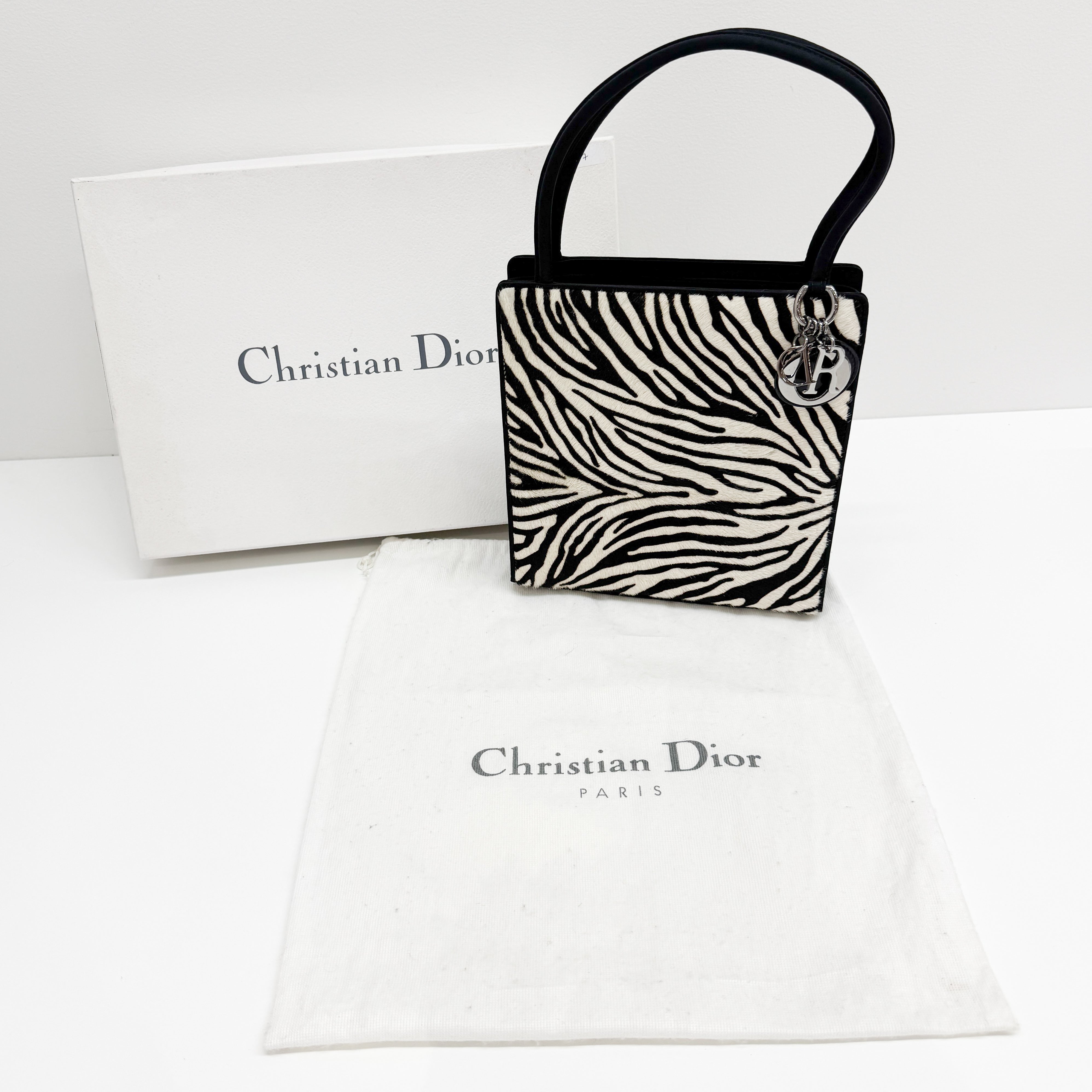 Cowhide Pony Hair Handle Bag