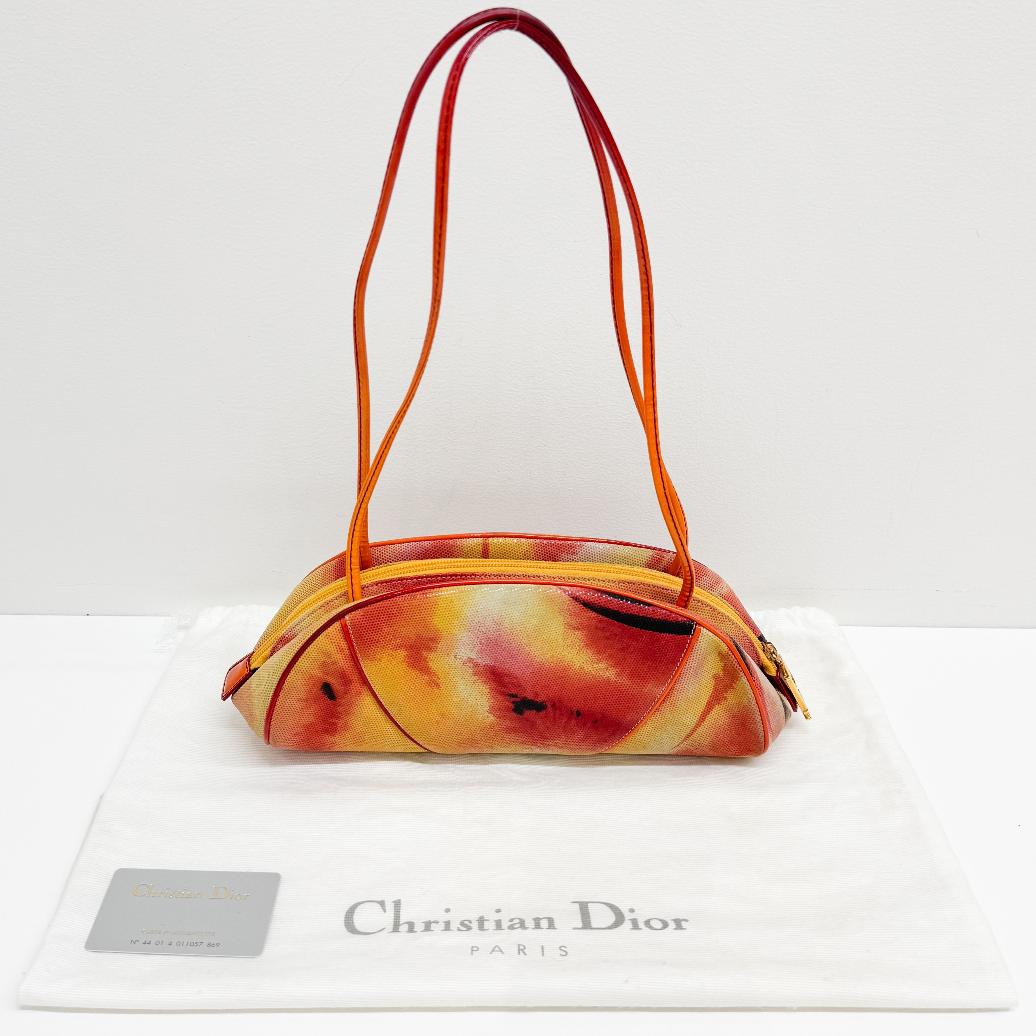 Vintage Orange  Cloth Shoulder Bag