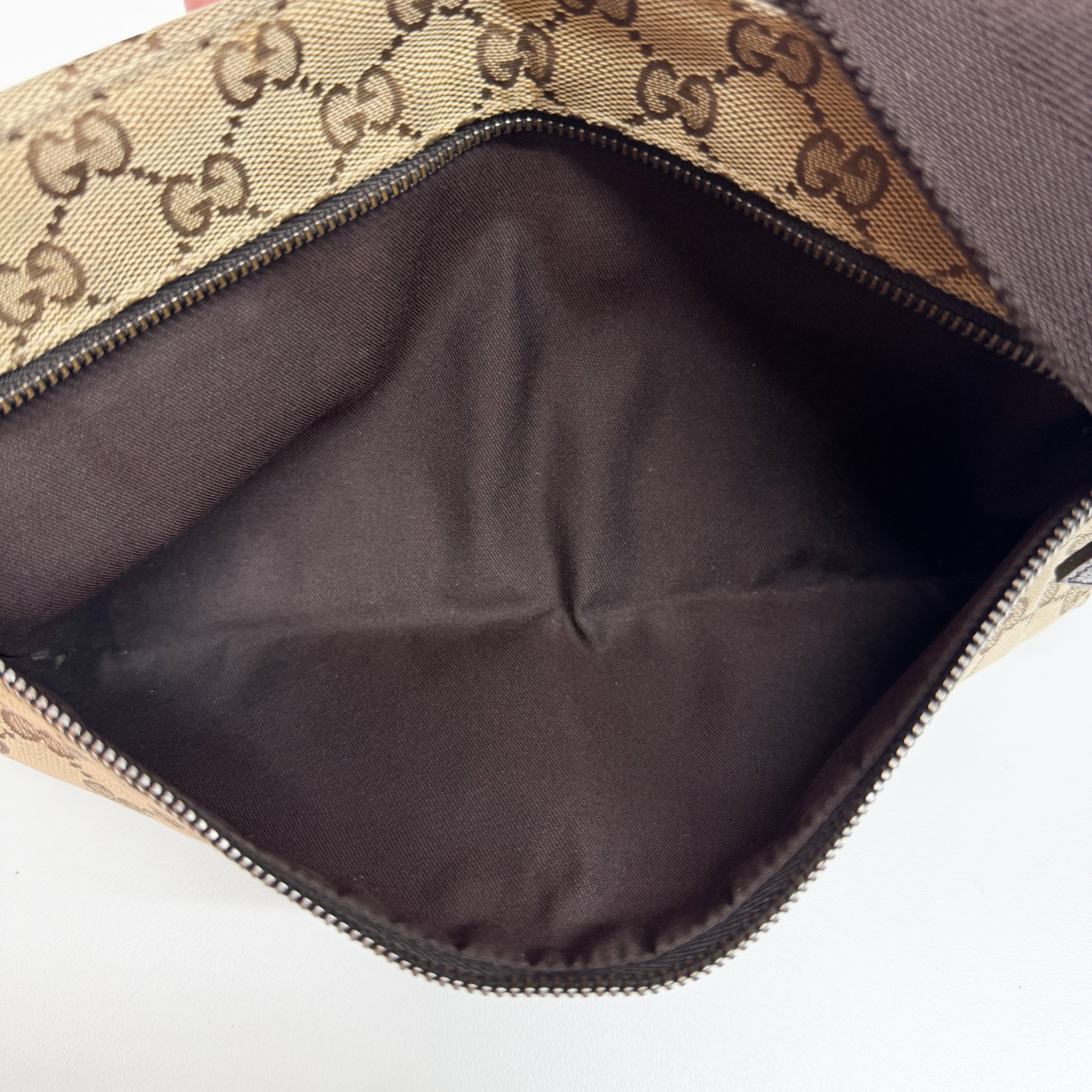 Brown GG Canvas Adjustable Fanny Pack