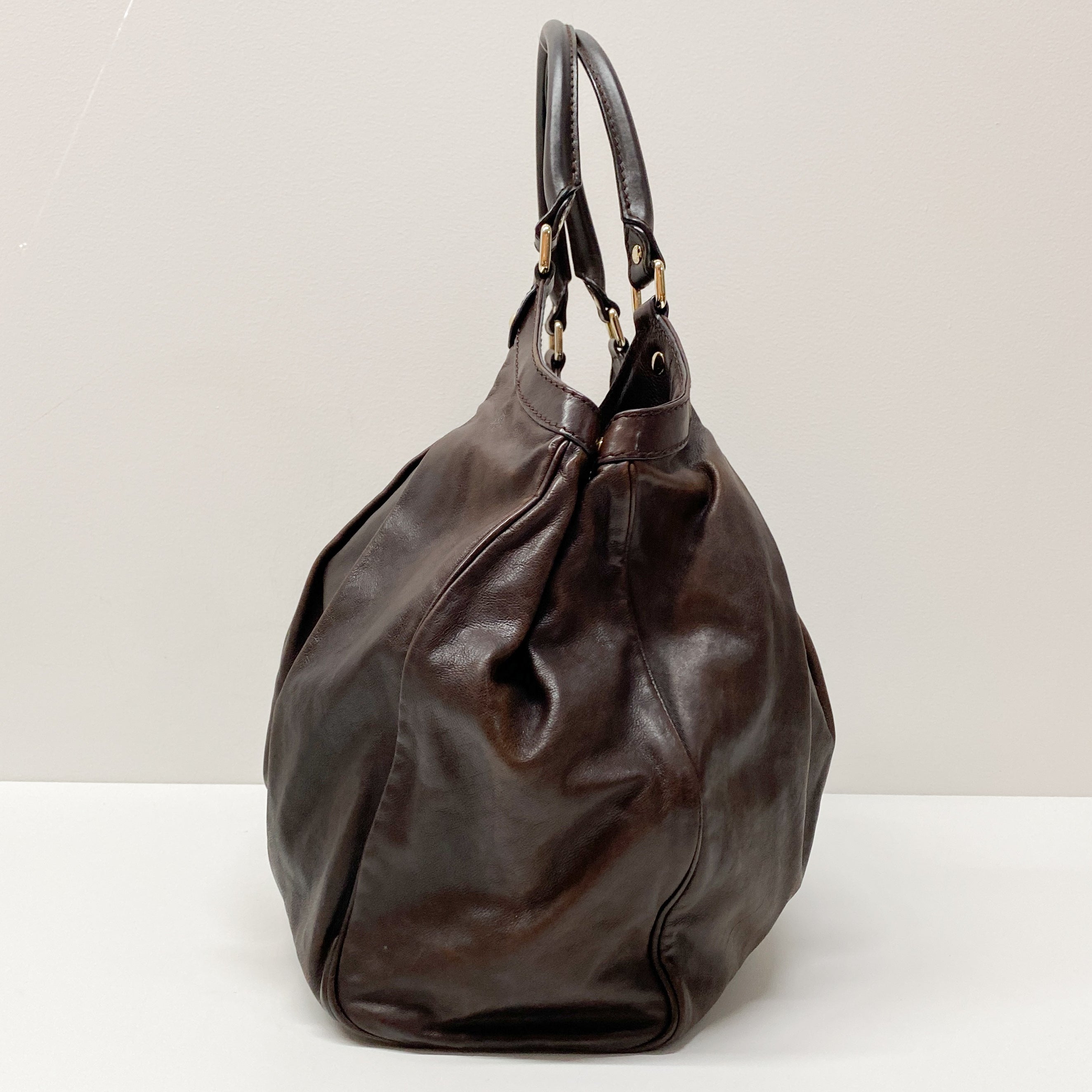 Brown Leather Tote Bag