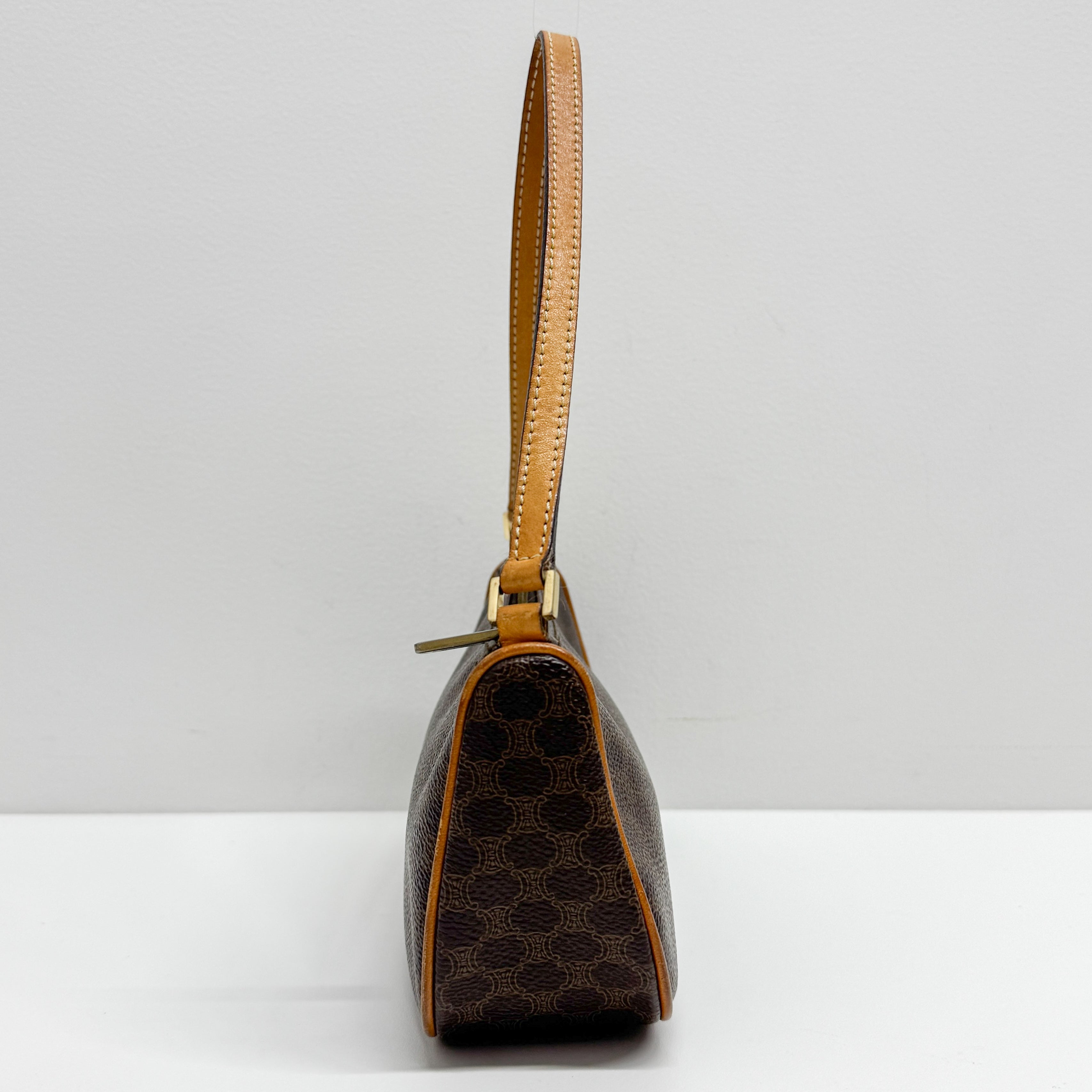 Macadam Brown Canvas Shoulder Bag