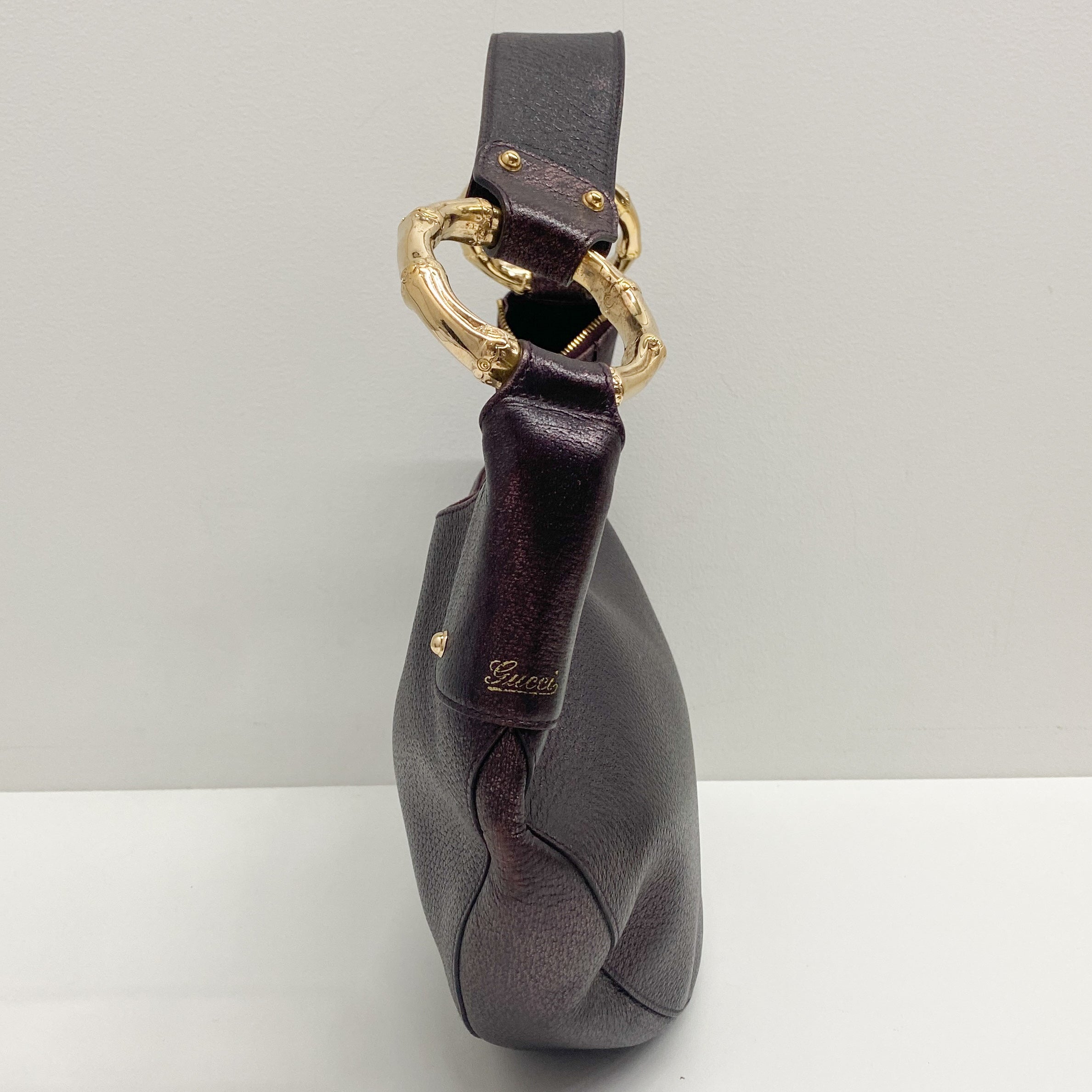 Vintage Brown Leather Shoulder Bag