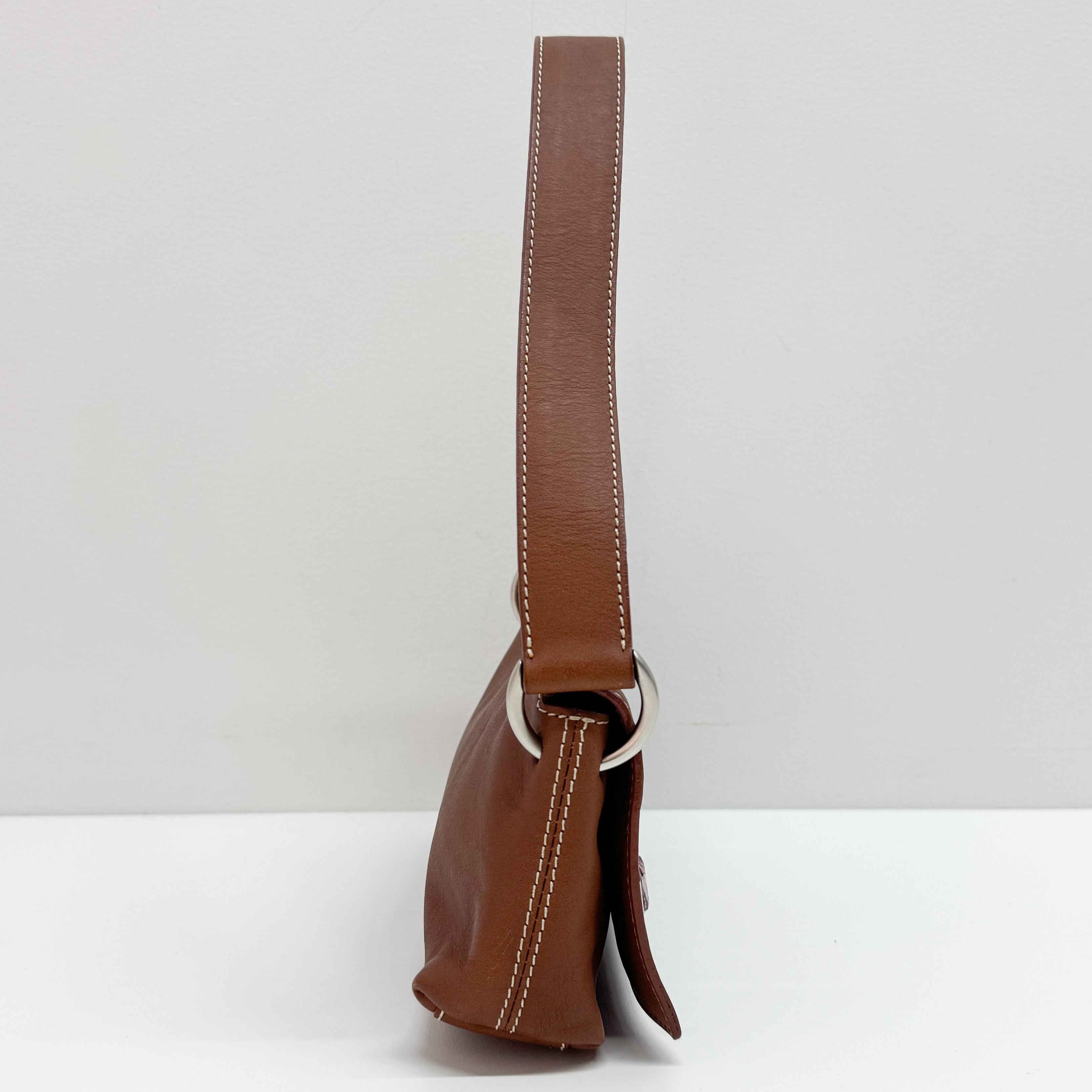 Brown Leather Shoulder Bag