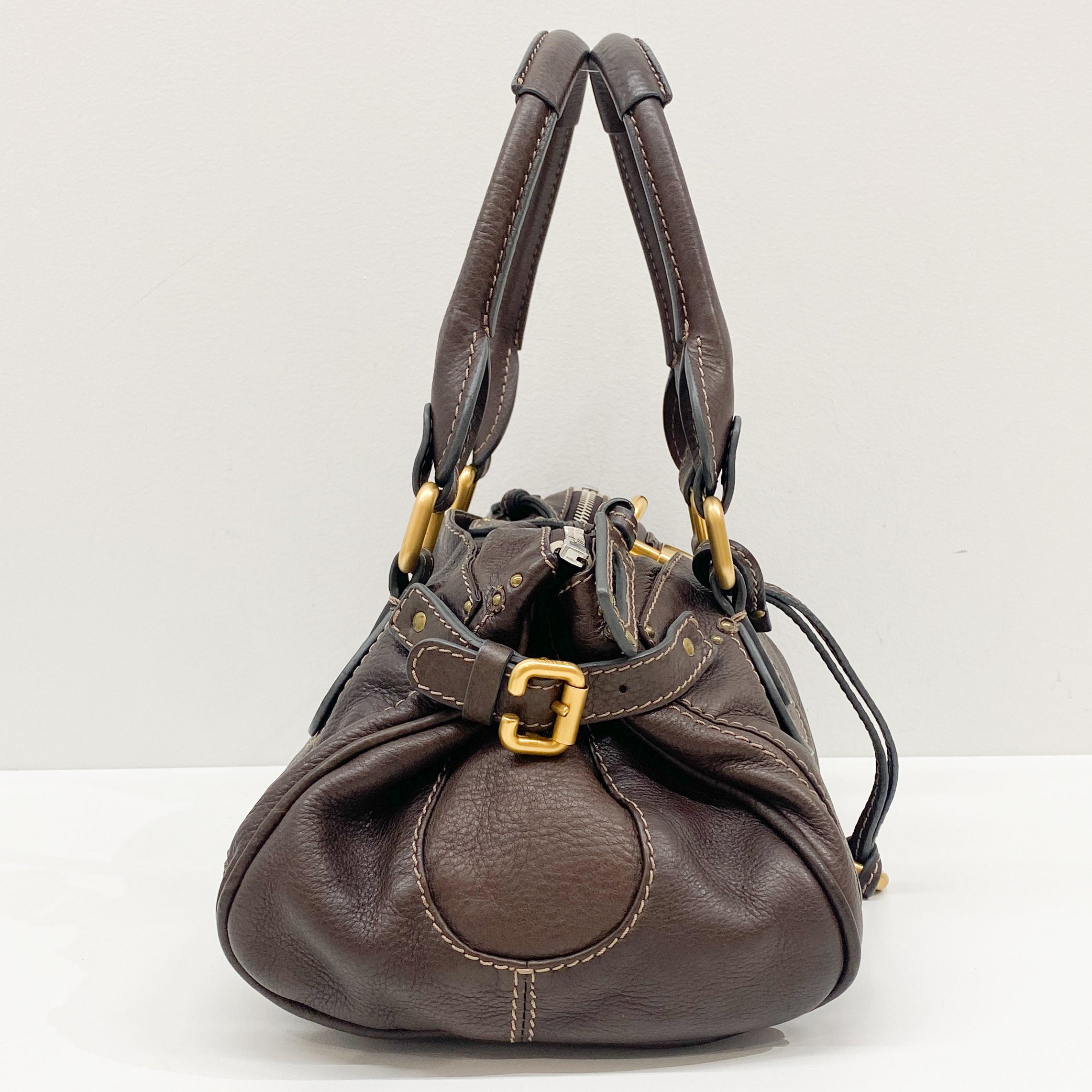 Paddington Brown Leather Shoulder Bag