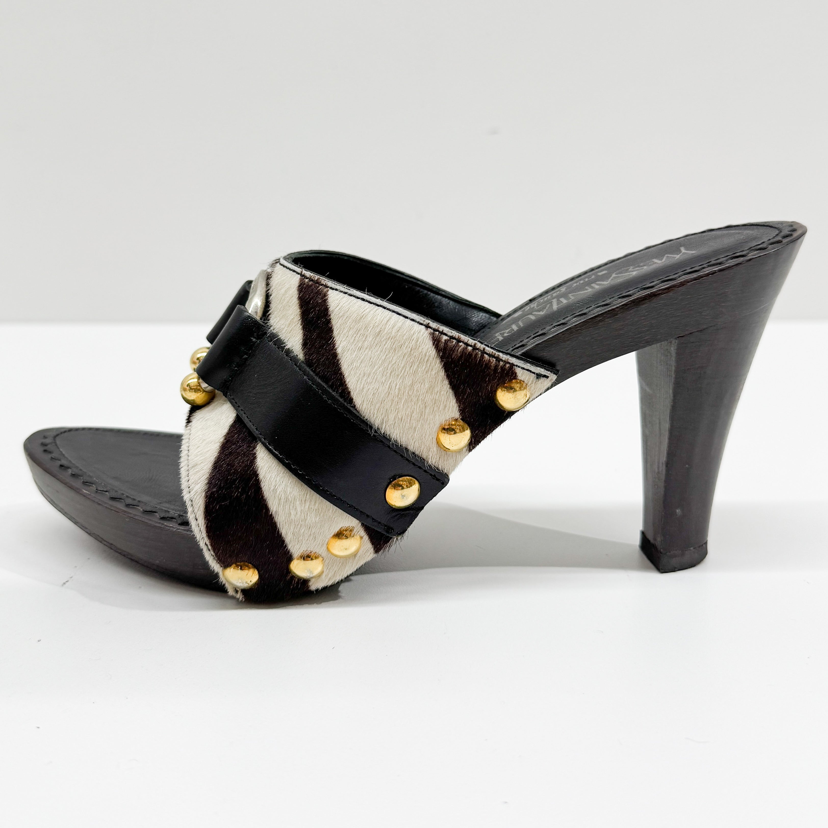 Size 36 EU Zebra Print Pony Hair Heels