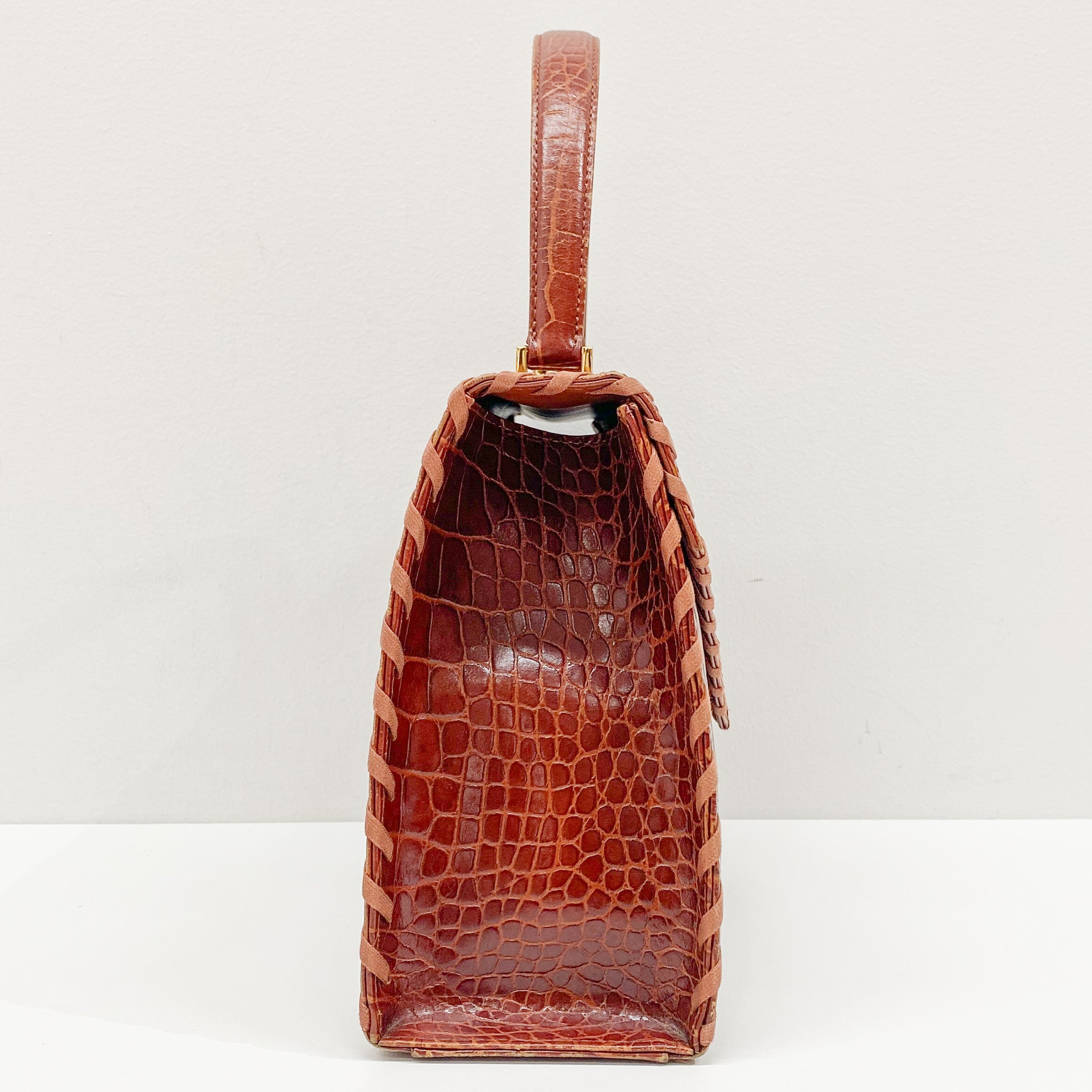 Cassandra Red Leather Hand Bag